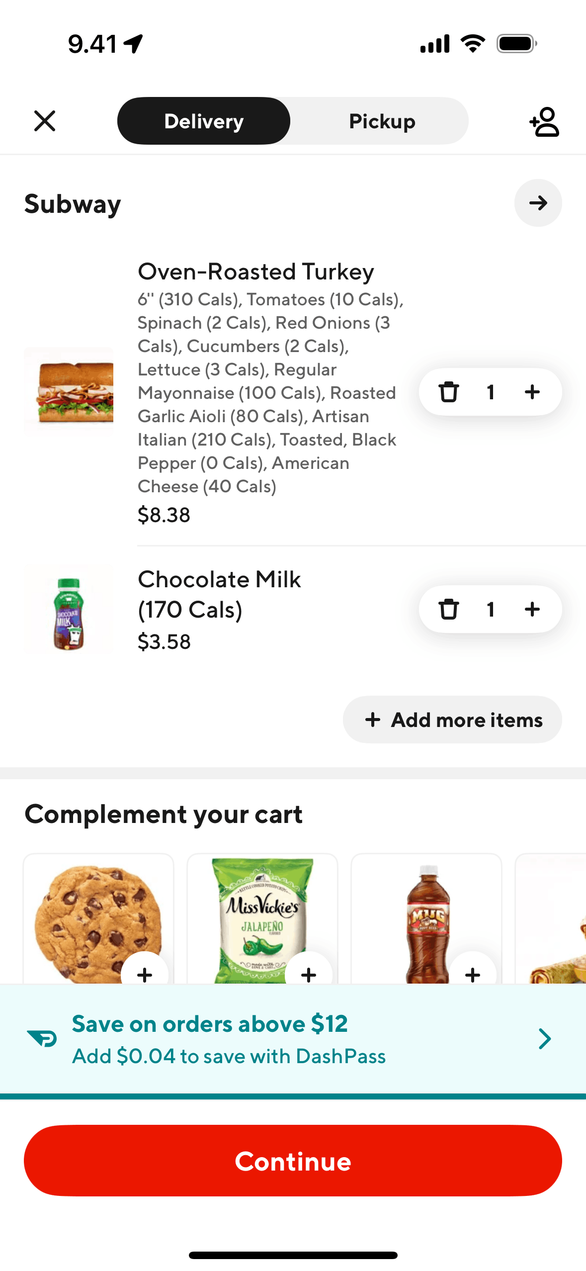 DoorDash iOS Food & Drink interface screenshot 4