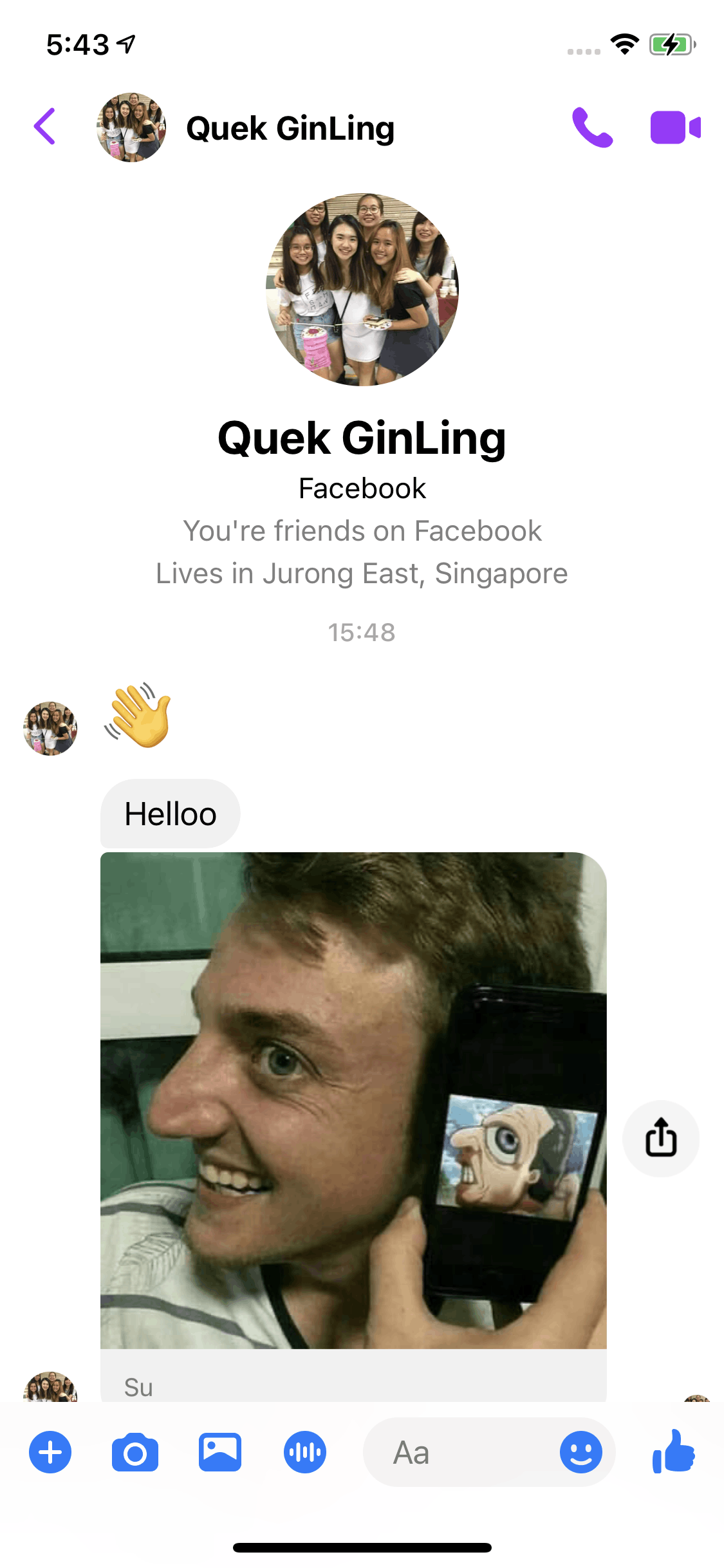 Messenger iOS Social Networking interface screenshot 10