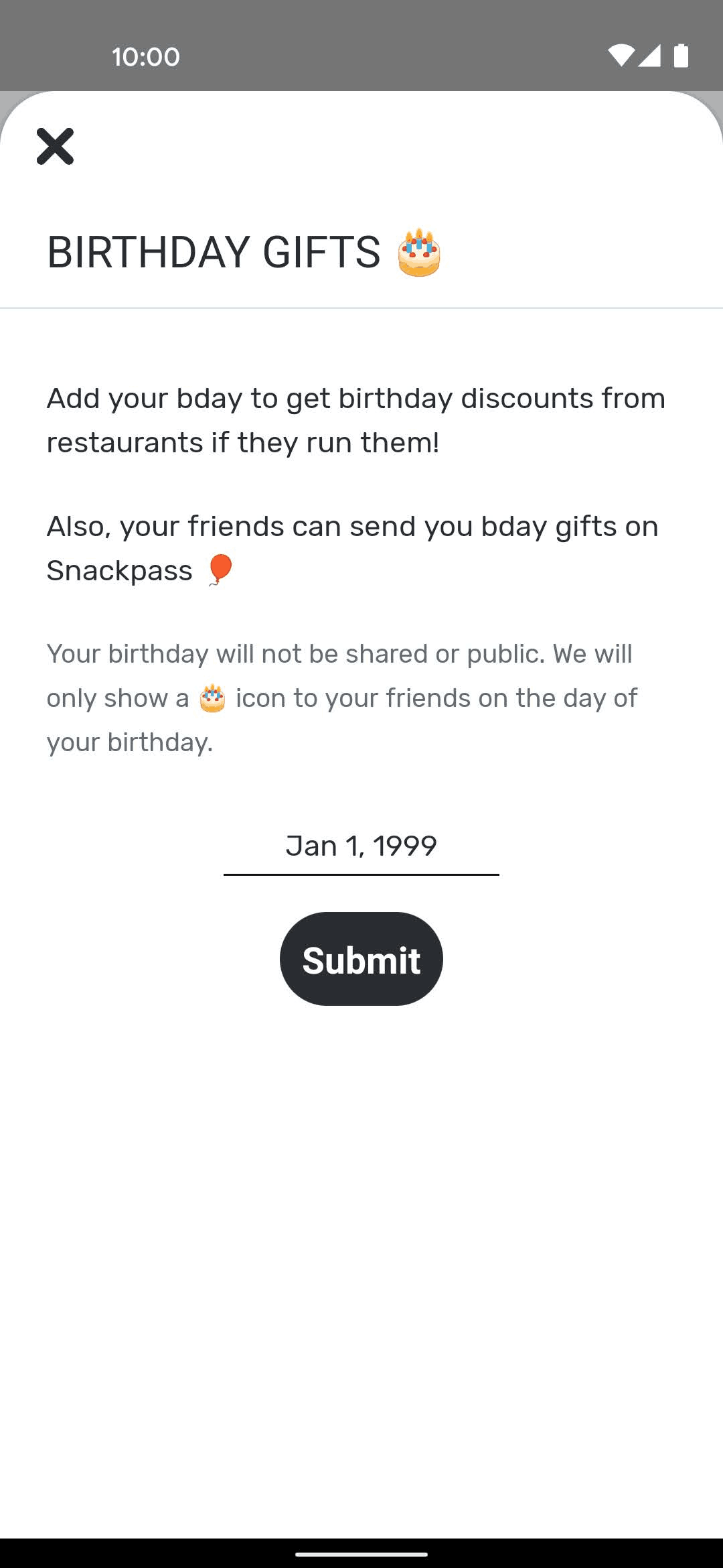 Snackpass Android Food & Drink interface screenshot 16