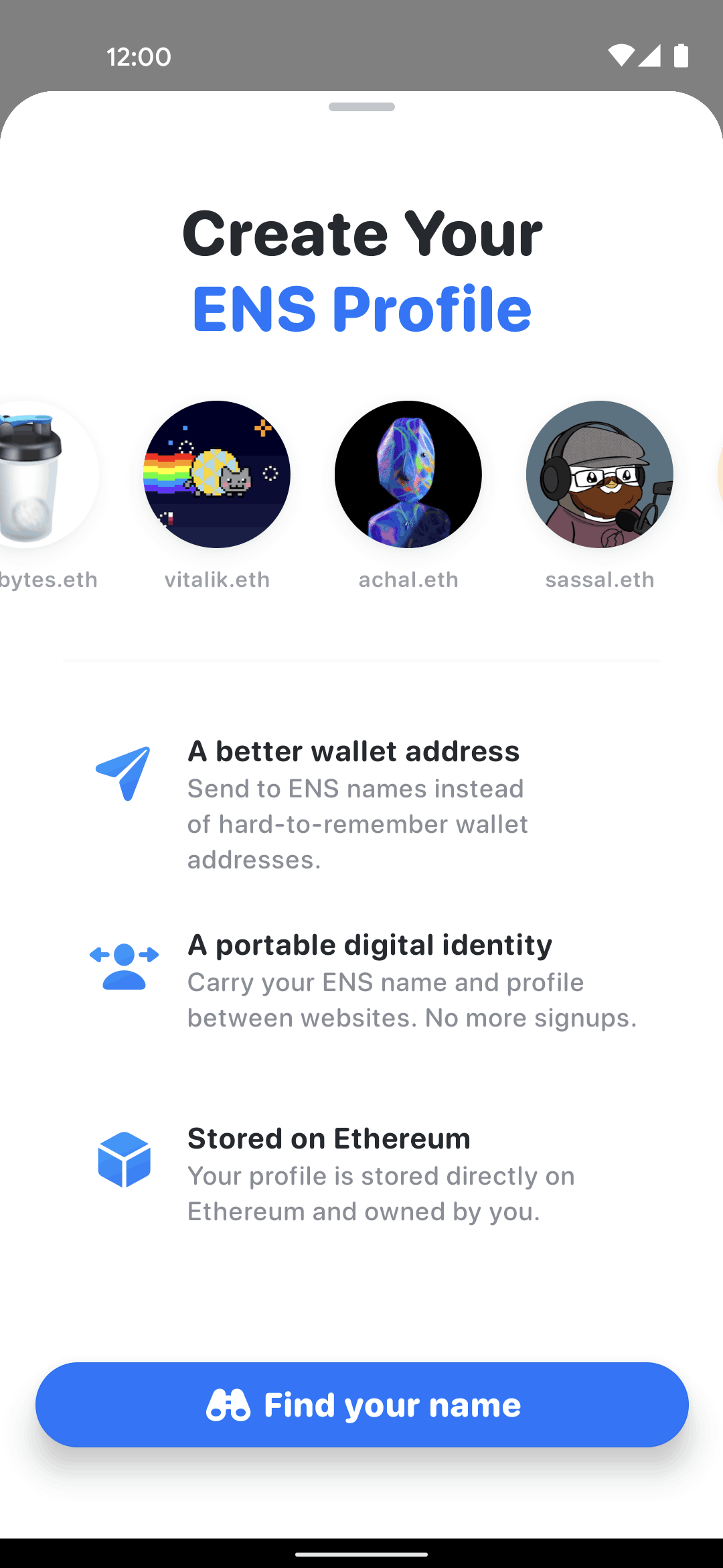 Rainbow Android Finance interface screenshot 19
