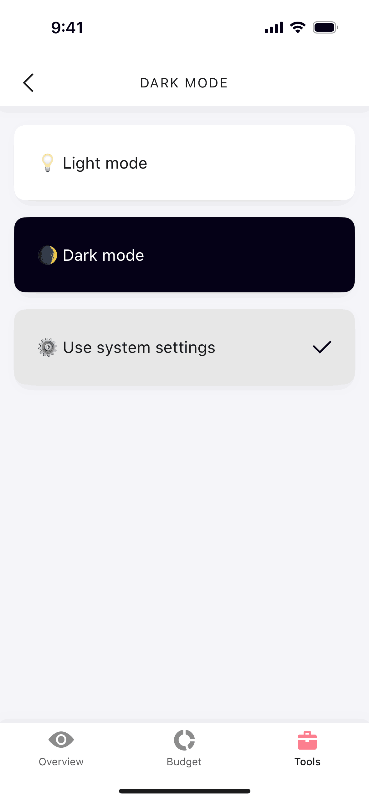 Buddy iOS Finance interface screenshot 24