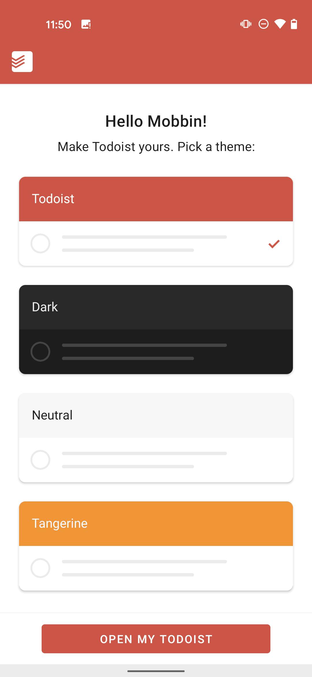 Todoist Android Collaboration interface screenshot 9