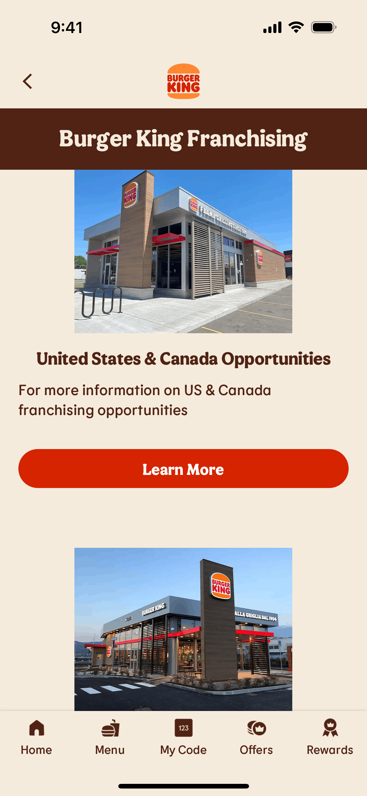 Burger King iOS Food & Drink interface screenshot 24