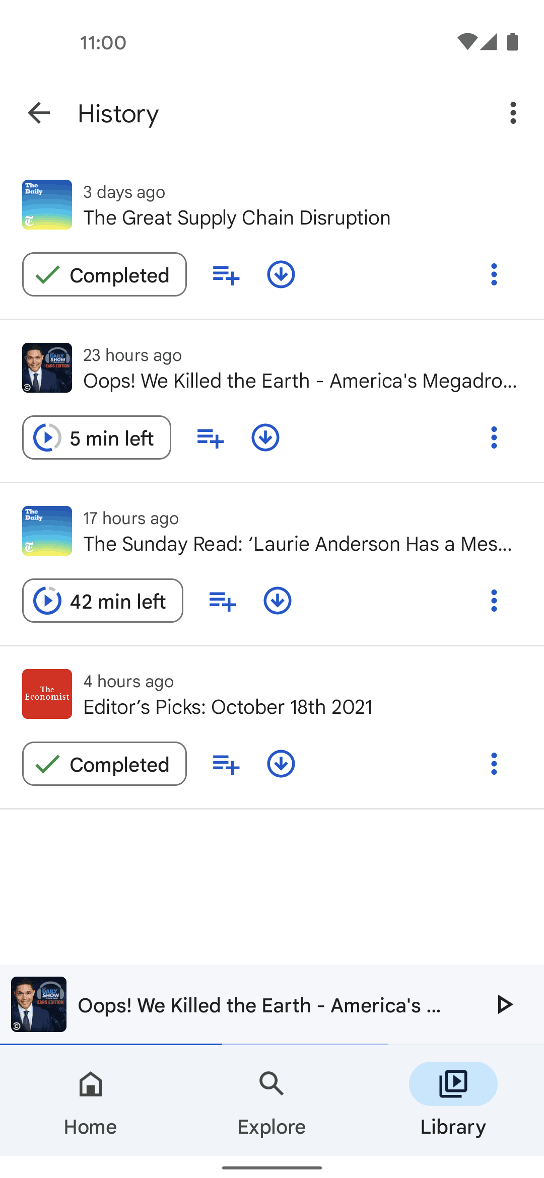 Google Podcasts Android Music & Audio interface screenshot 18