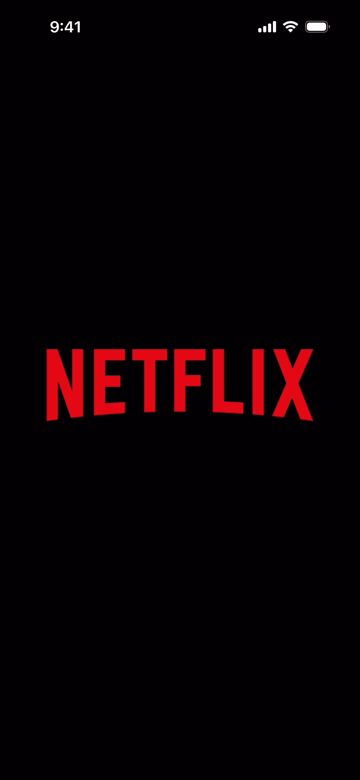 Netflix iOS app screen