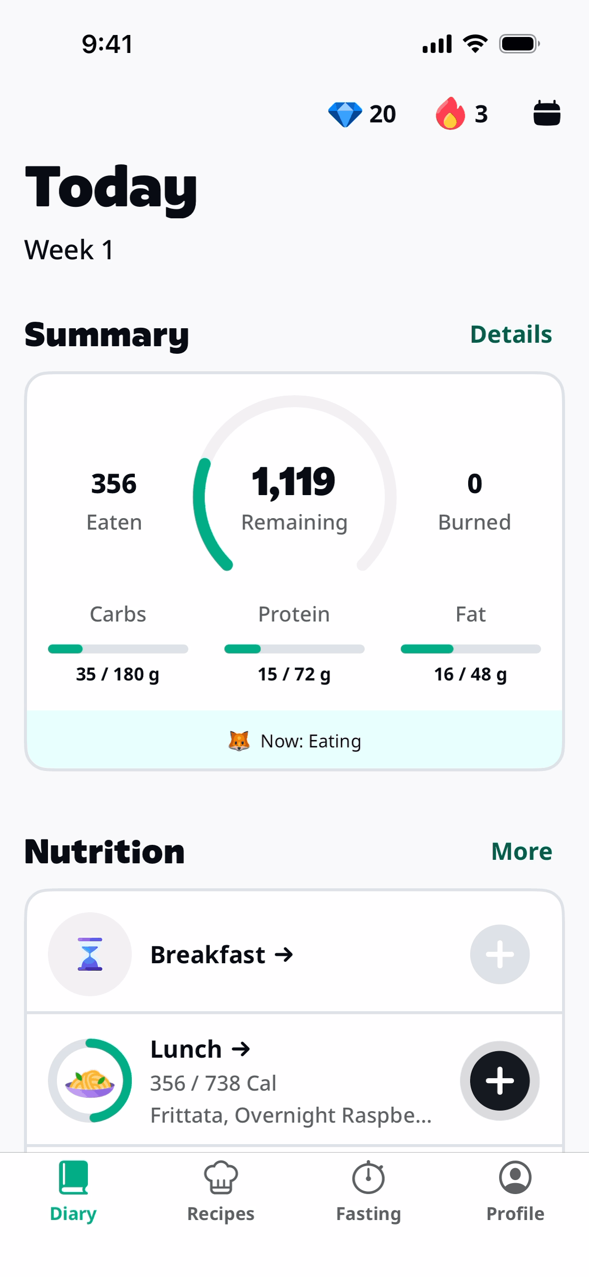 Yazio iOS Health & Fitness interface screenshot 10