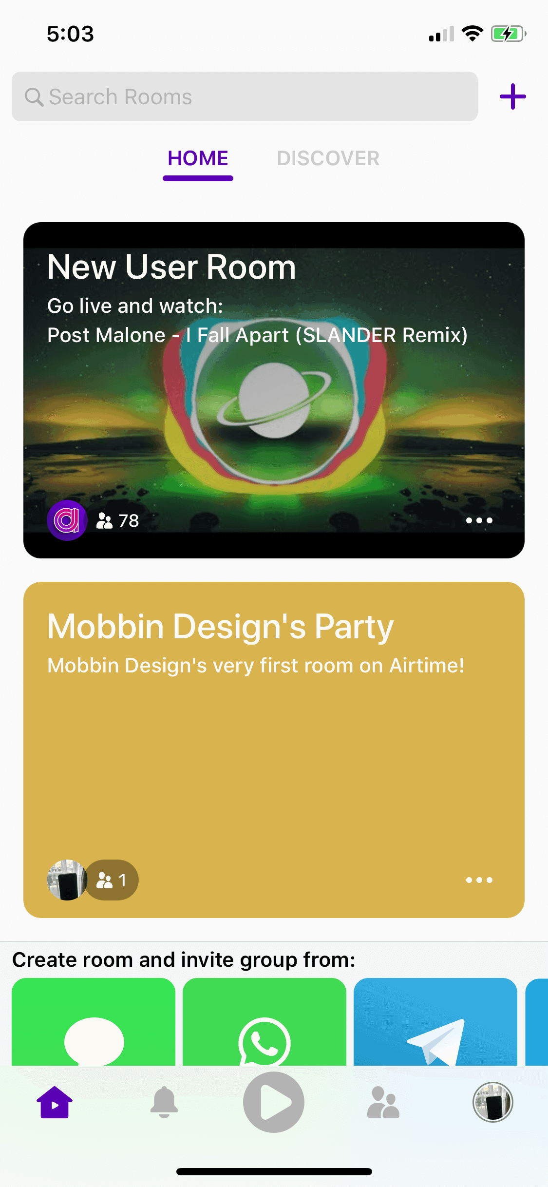 Airtime iOS Social Networking interface screenshot 13