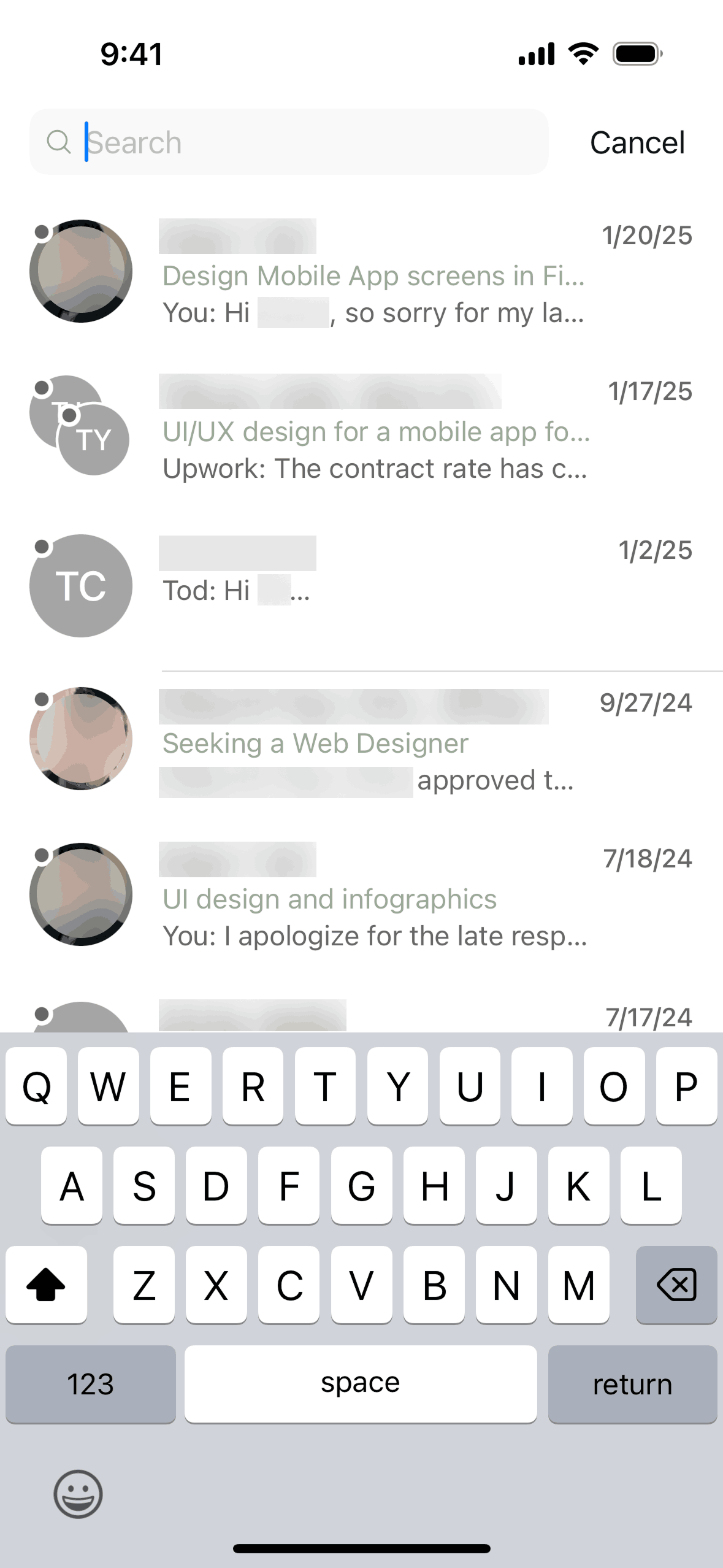 Upwork iOS Business interface screenshot 18