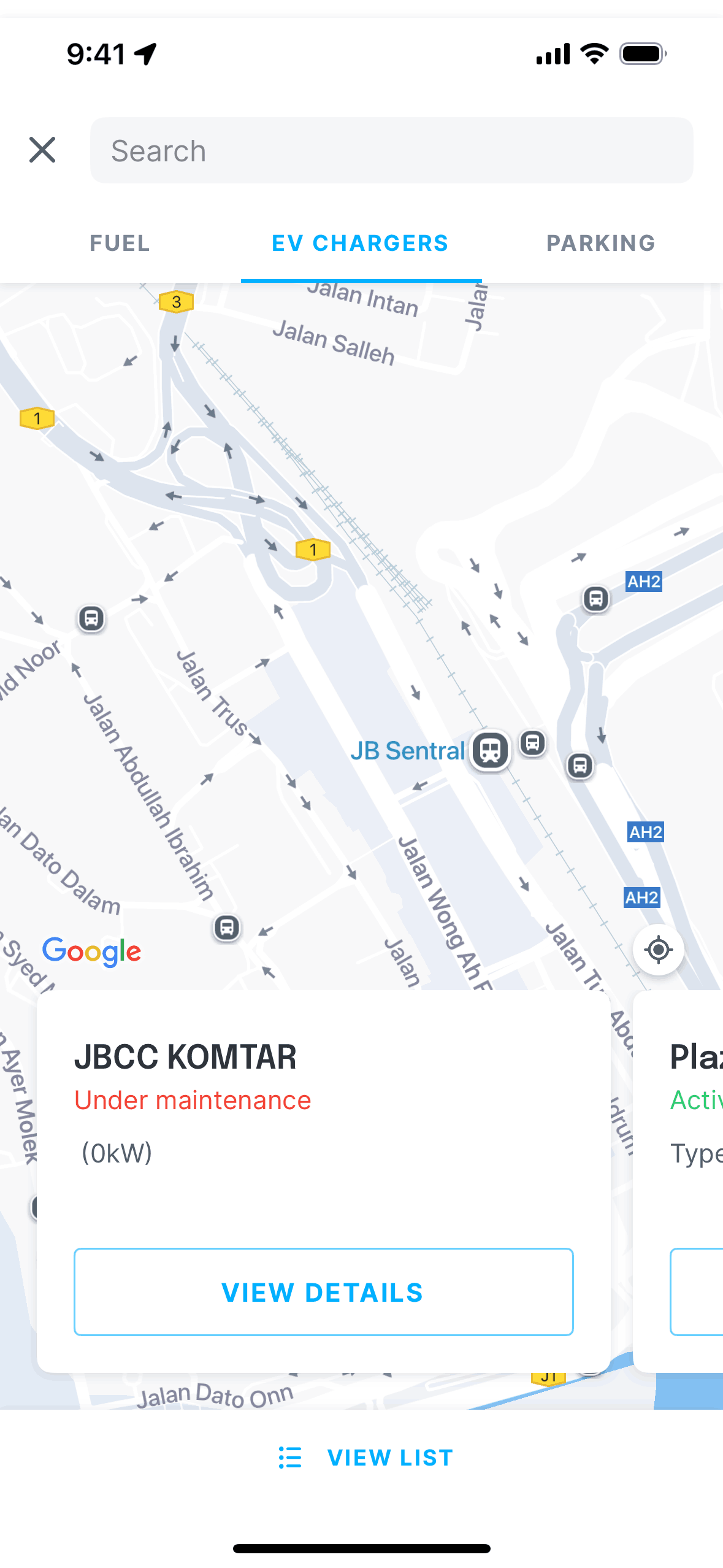 Setel iOS Maps & Navigation interface screenshot 7