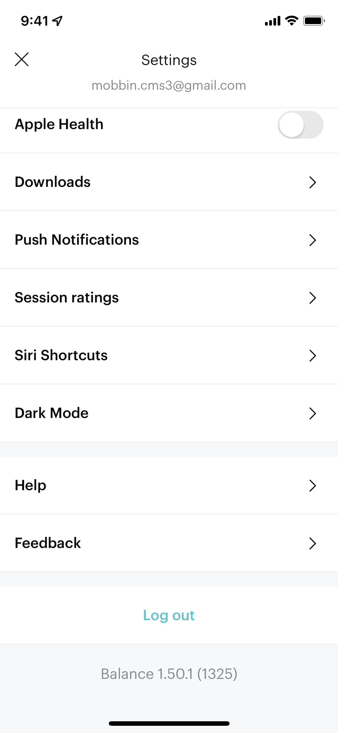 Balance iOS Health & Fitness interface screenshot 22