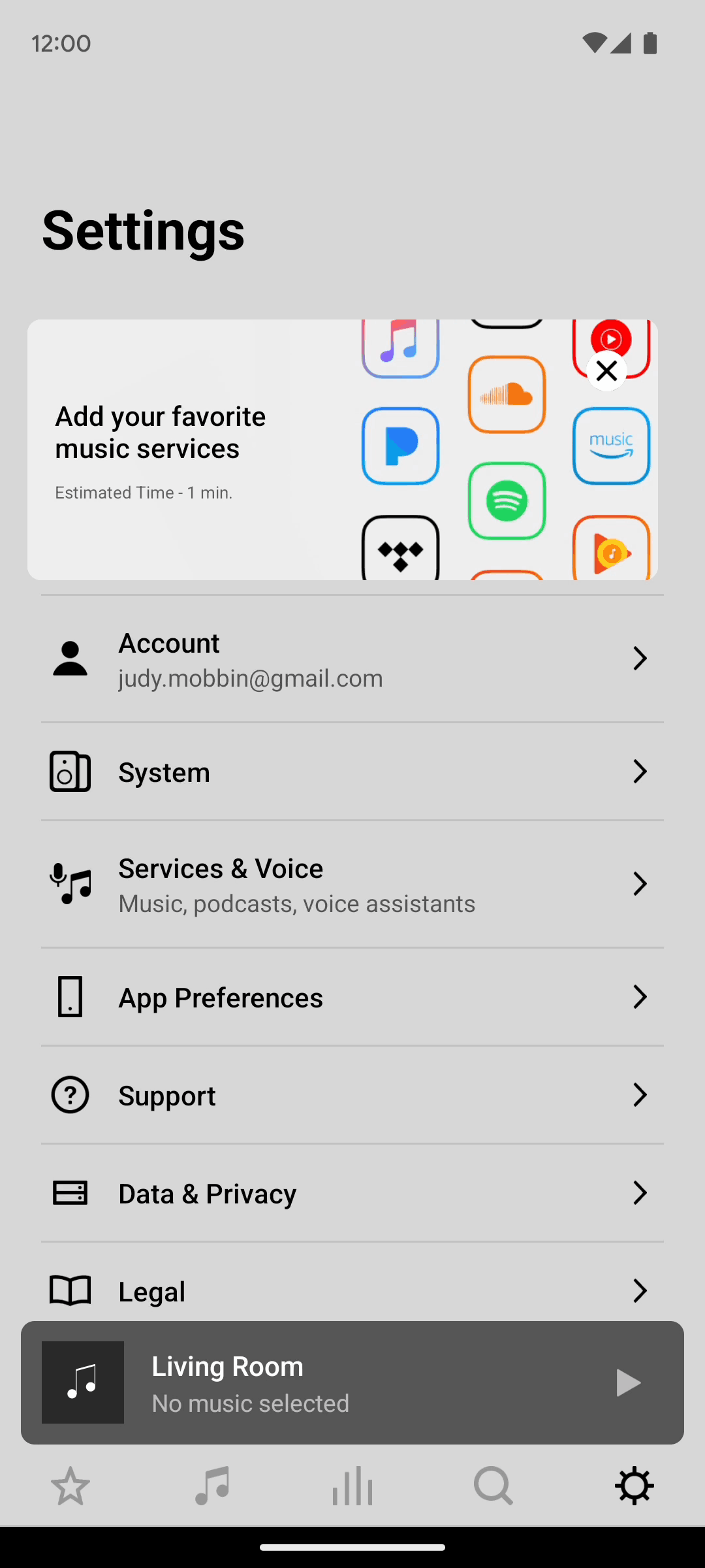 Sonos Android Music & Audio interface screenshot 5