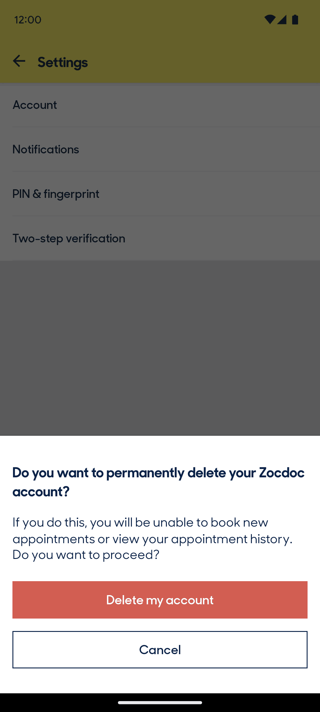 Zocdoc Android Medical interface screenshot 17
