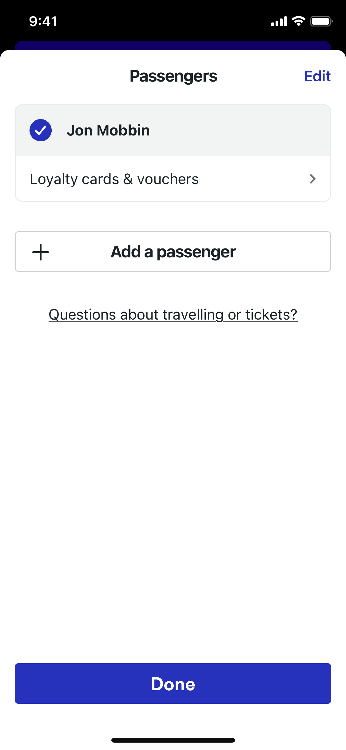 Trainline iOS Travel & Transportation interface screenshot 5