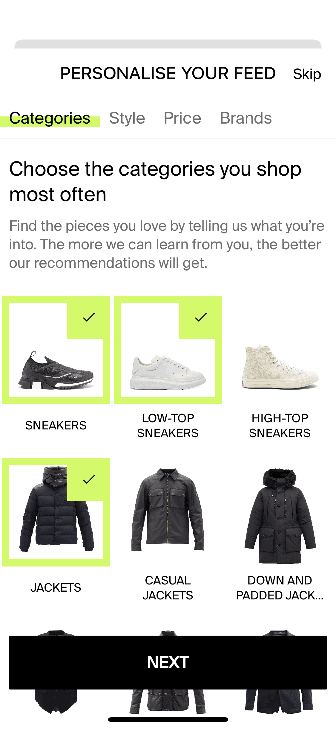 Lyst iOS Shopping interface screenshot 9