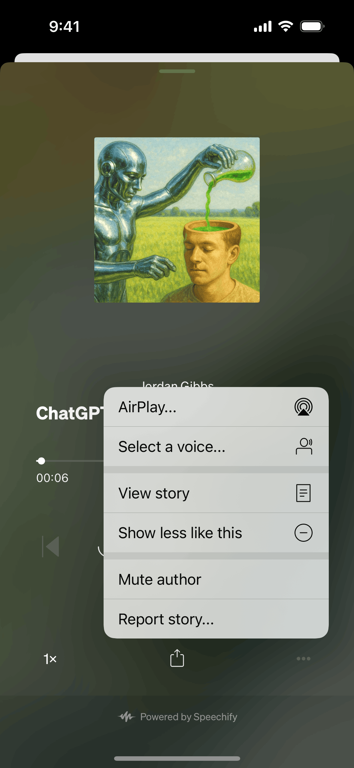 Medium iOS News interface screenshot 4