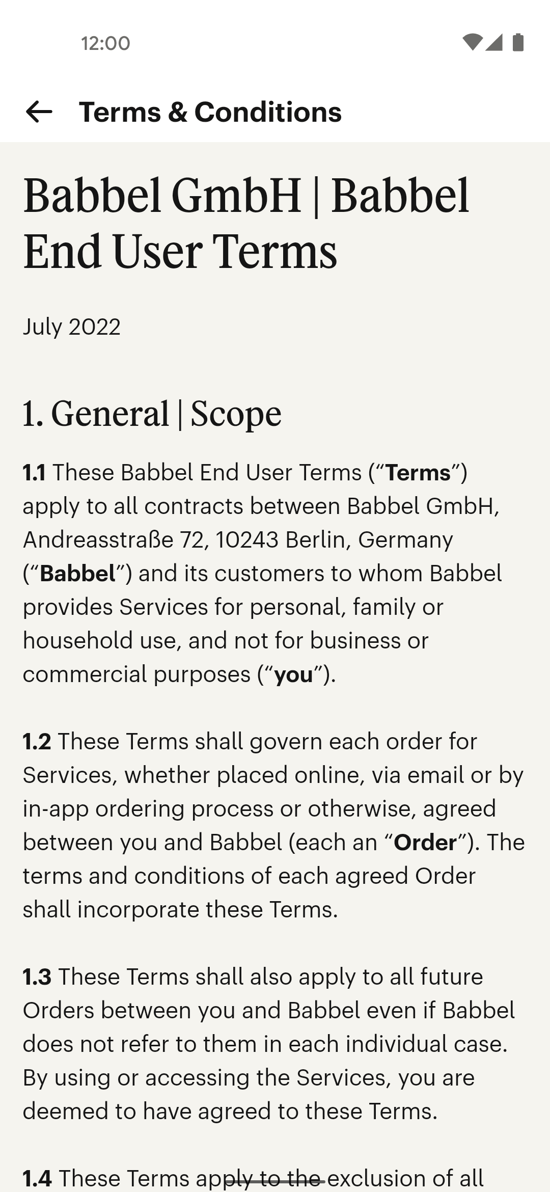 Babbel Android Education interface screenshot 23