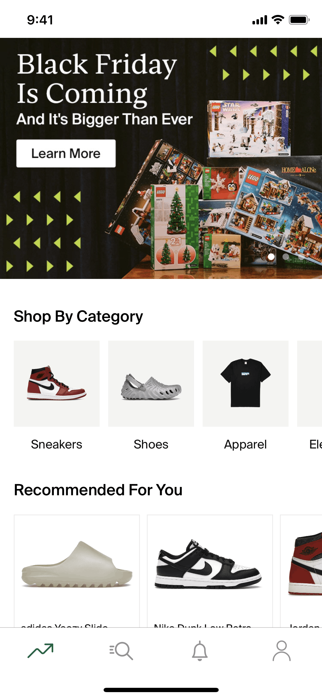 StockX iOS Shopping interface screenshot 1