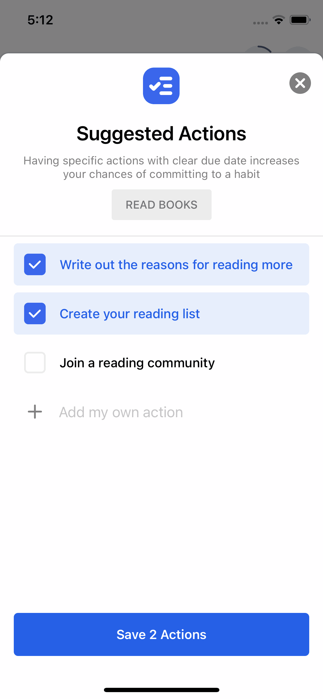 Habitify iOS Productivity interface screenshot 23
