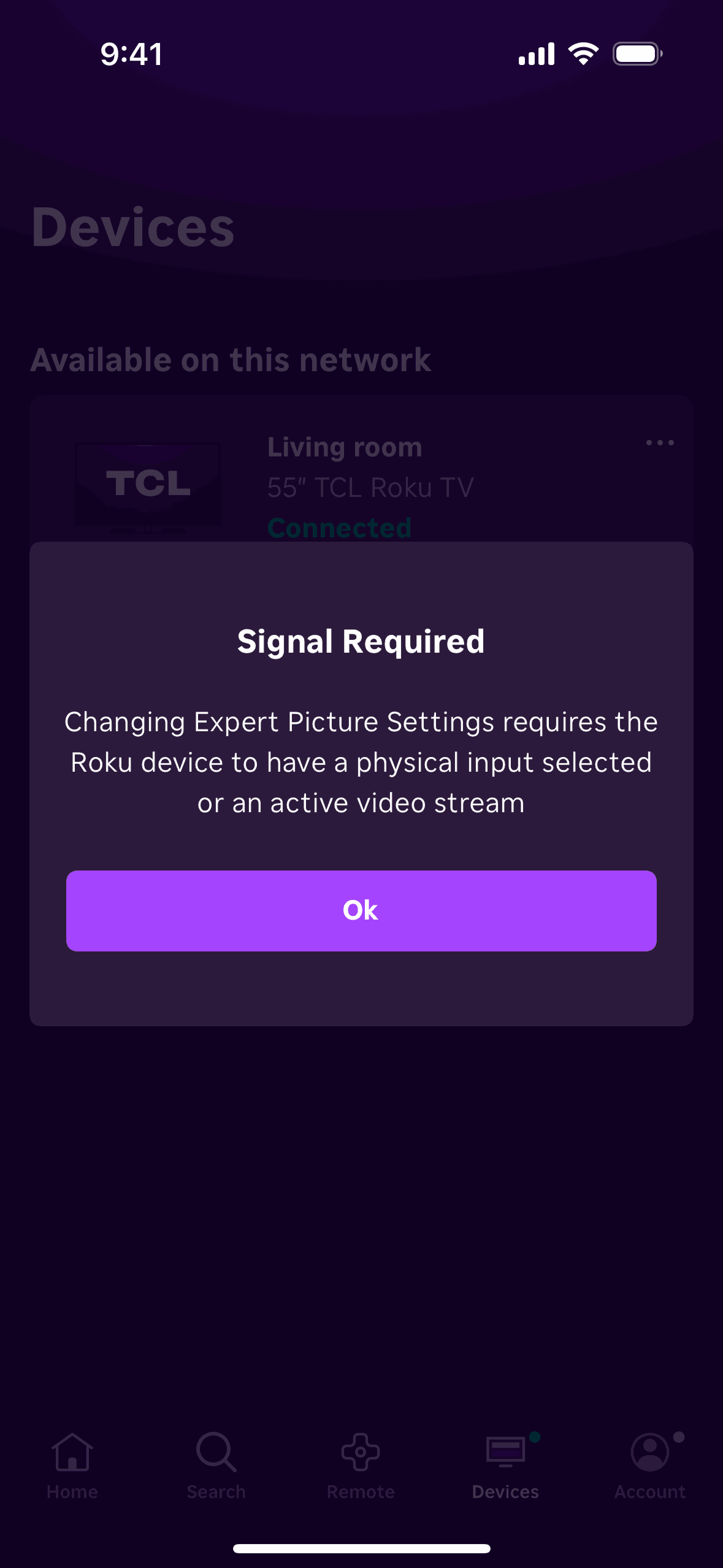 Roku iOS Entertainment interface screenshot 7