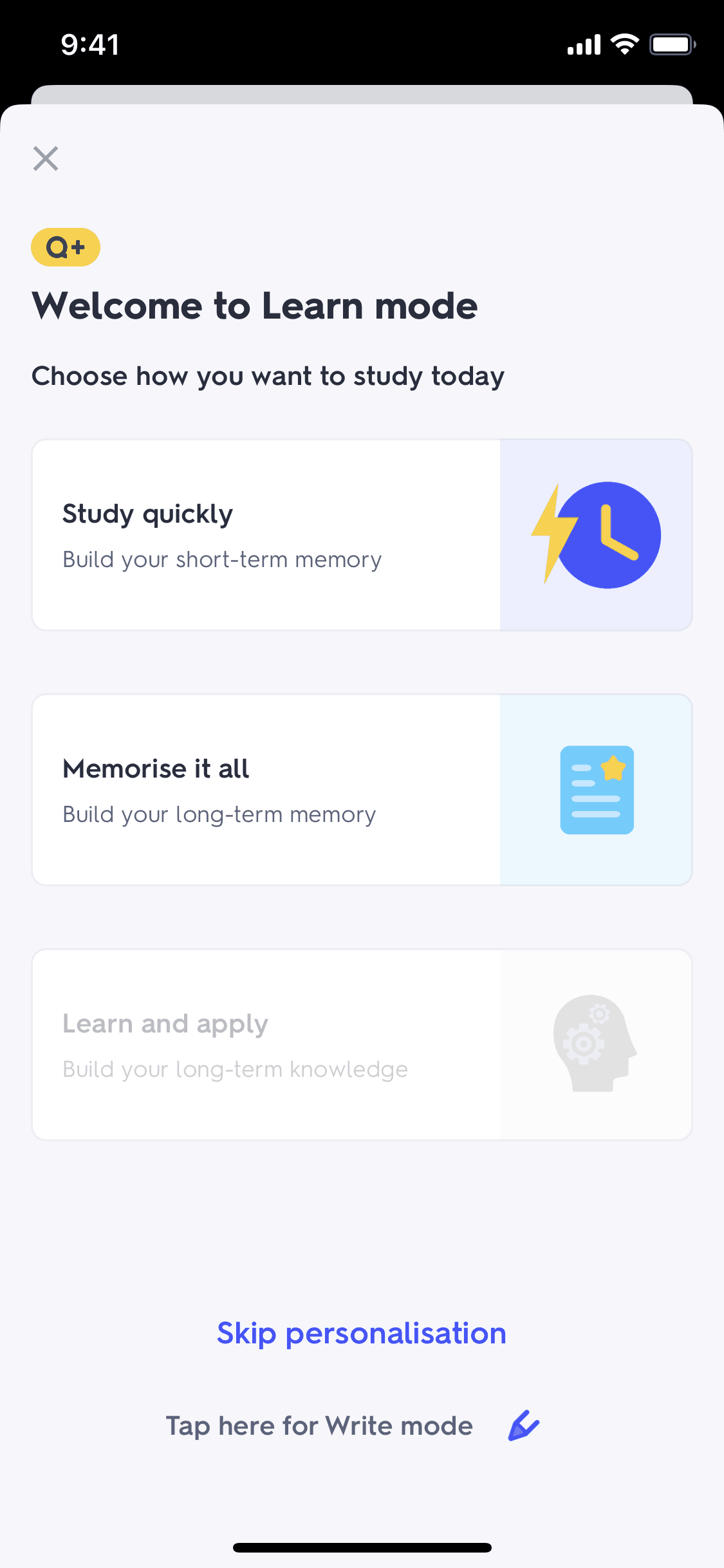Quizlet iOS Education interface screenshot 10