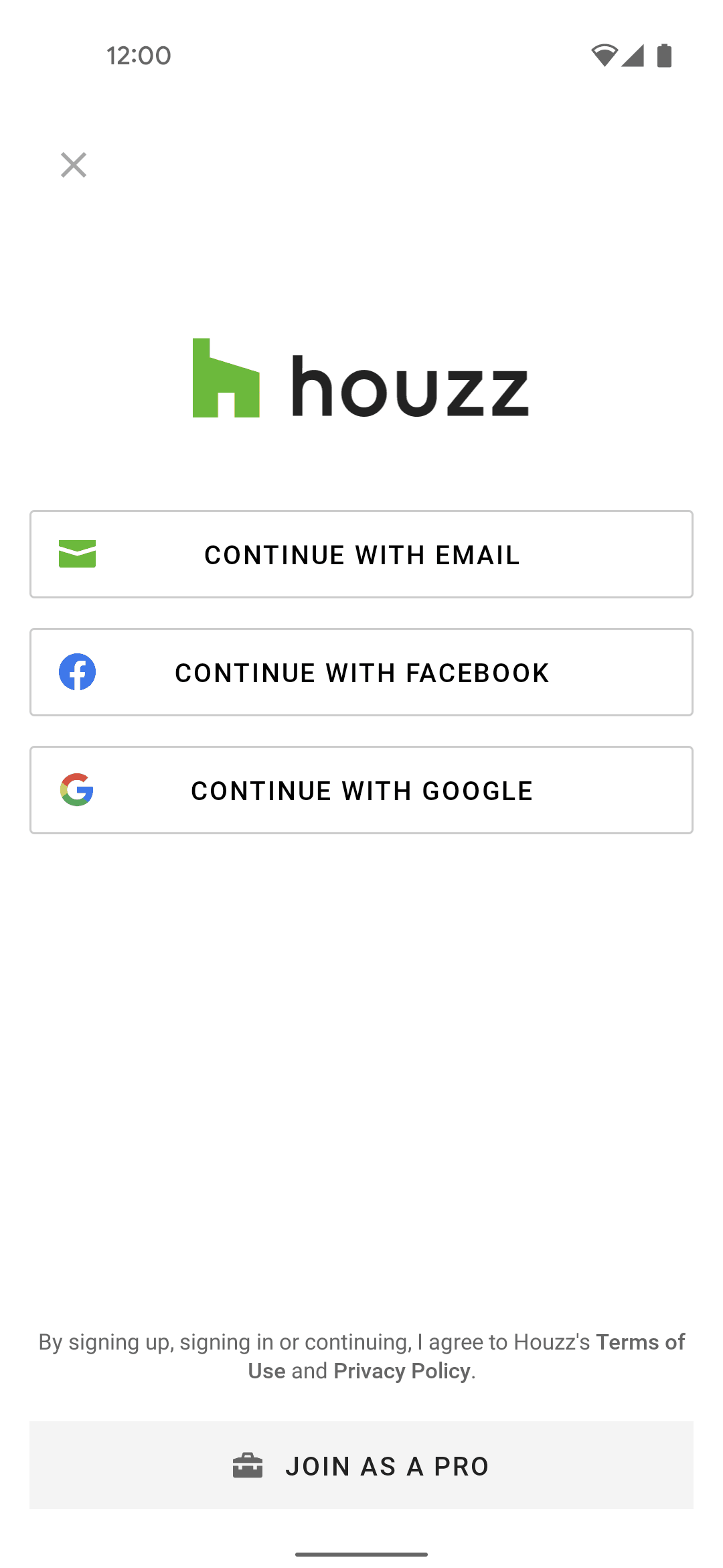 Houzz Android Lifestyle interface screenshot 7