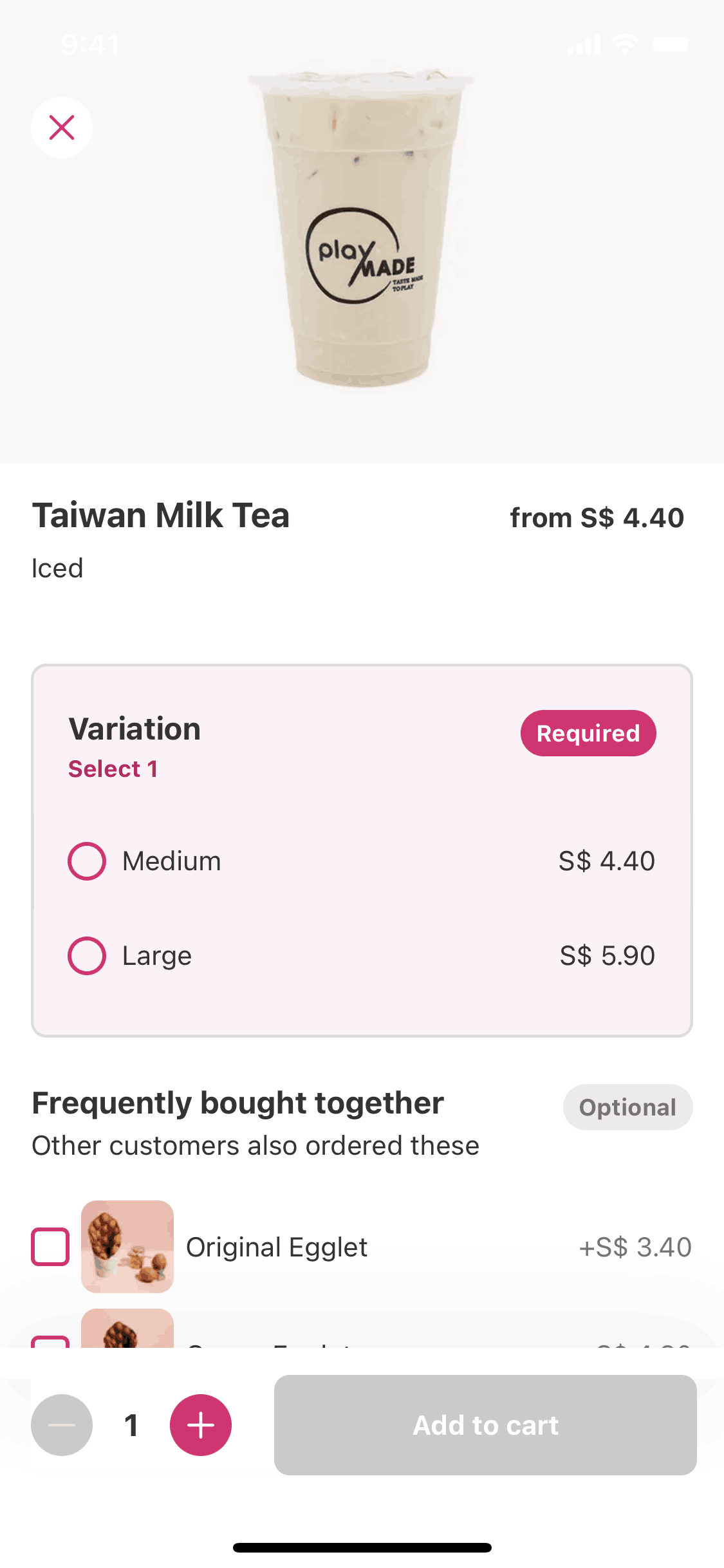 foodpanda iOS Food & Drink interface screenshot 2