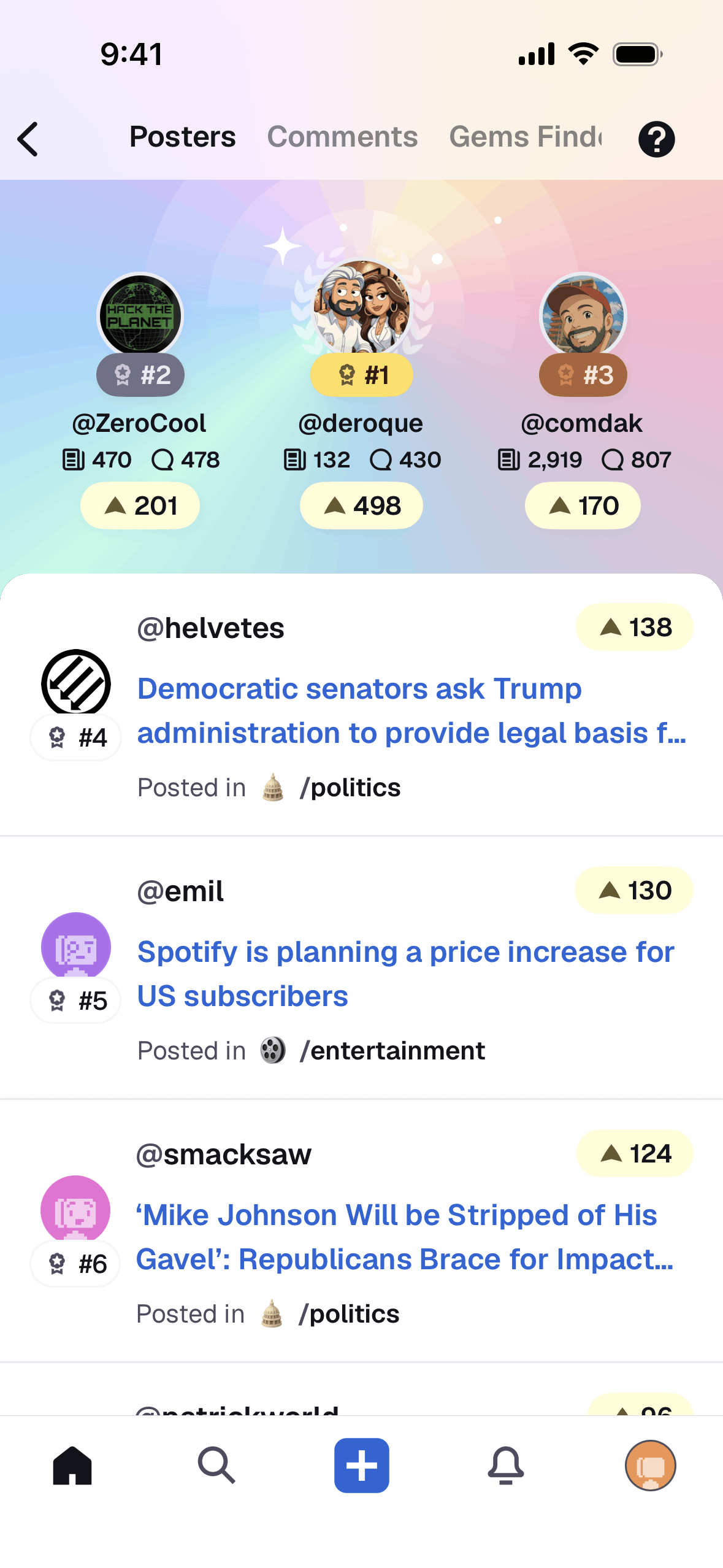 Digg iOS News interface screenshot 2