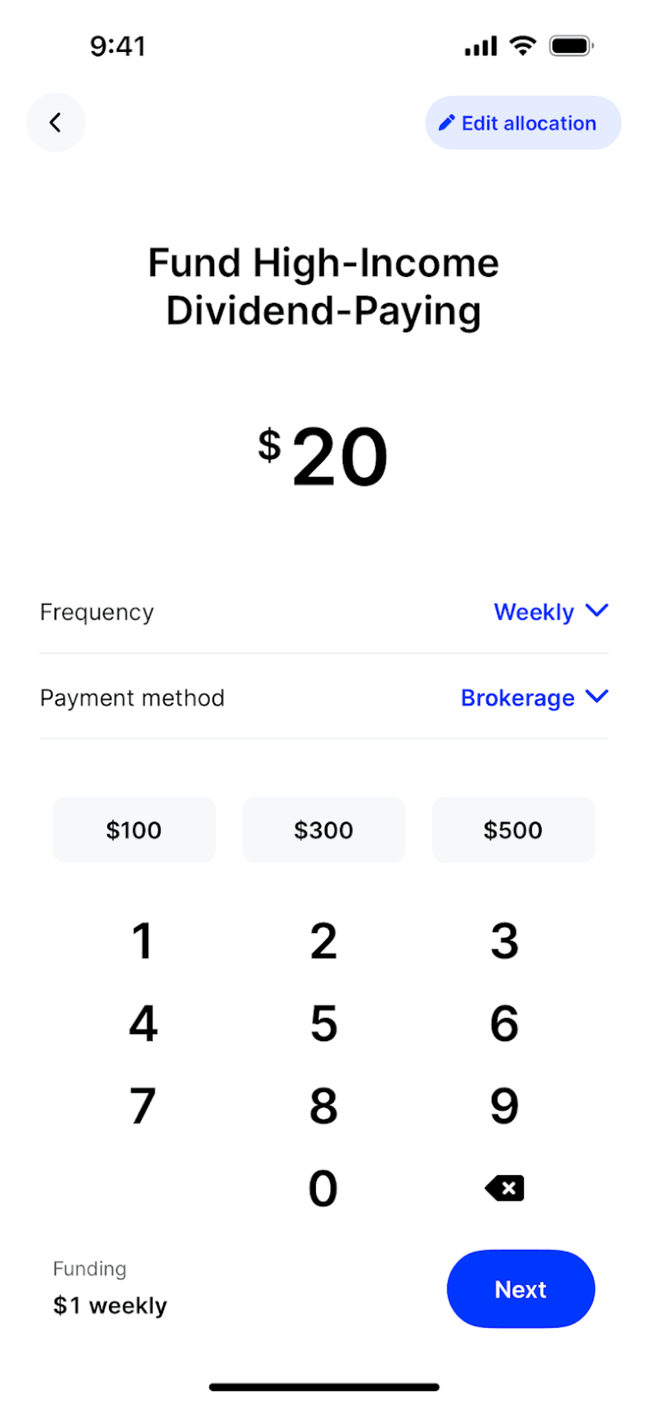 Public iOS app screen