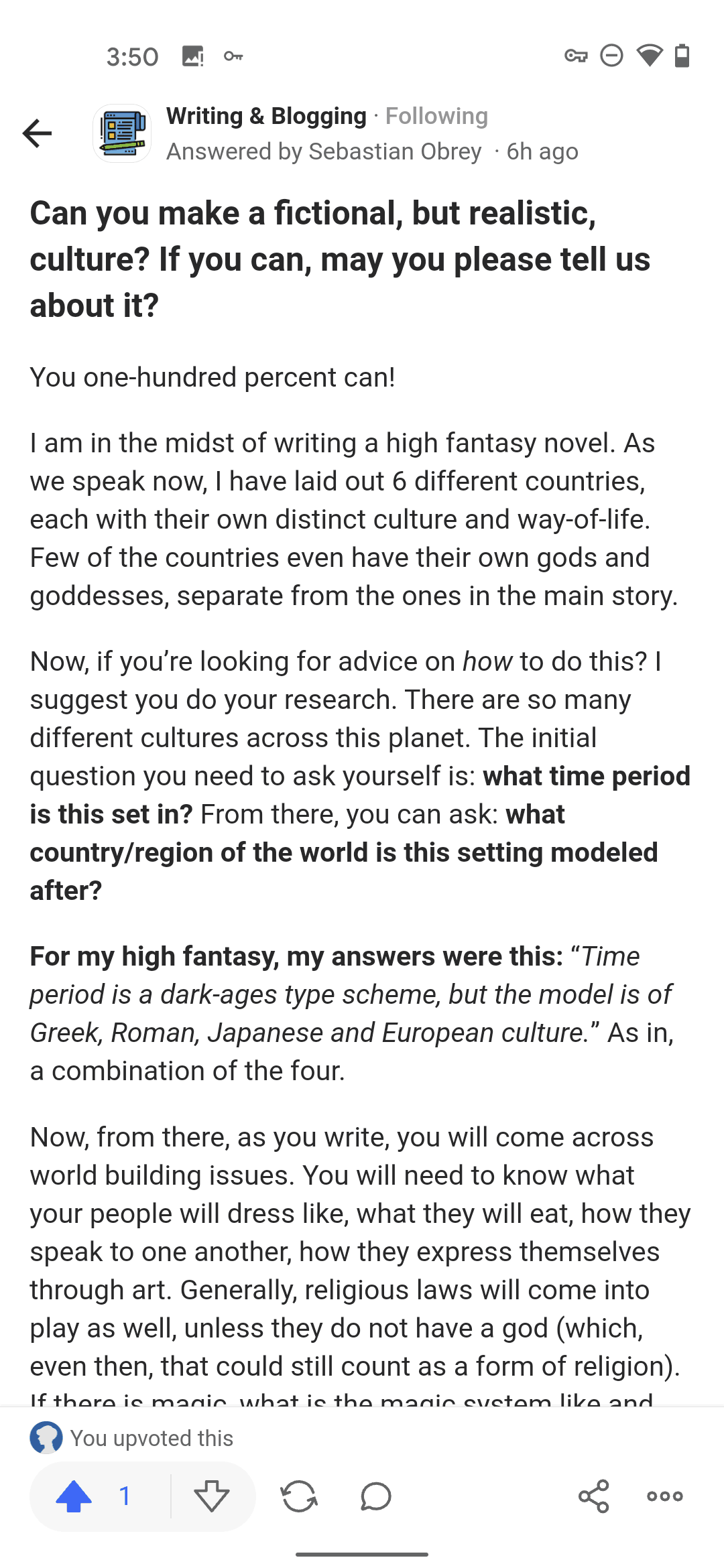 Quora Android News interface screenshot 24