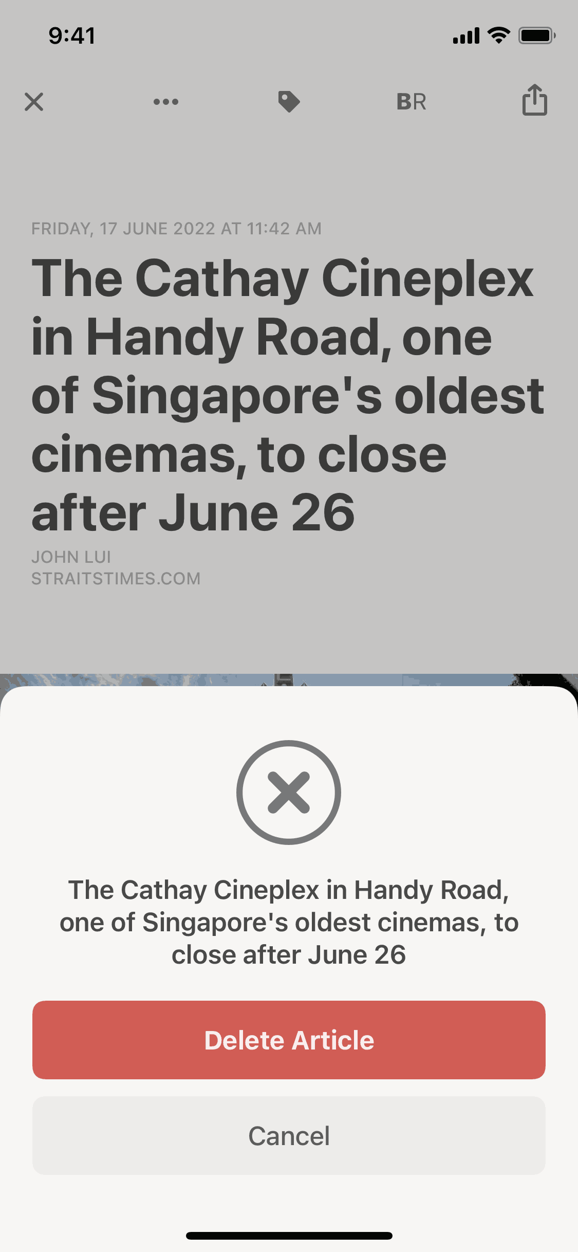 Reeder 5 iOS News interface screenshot 20