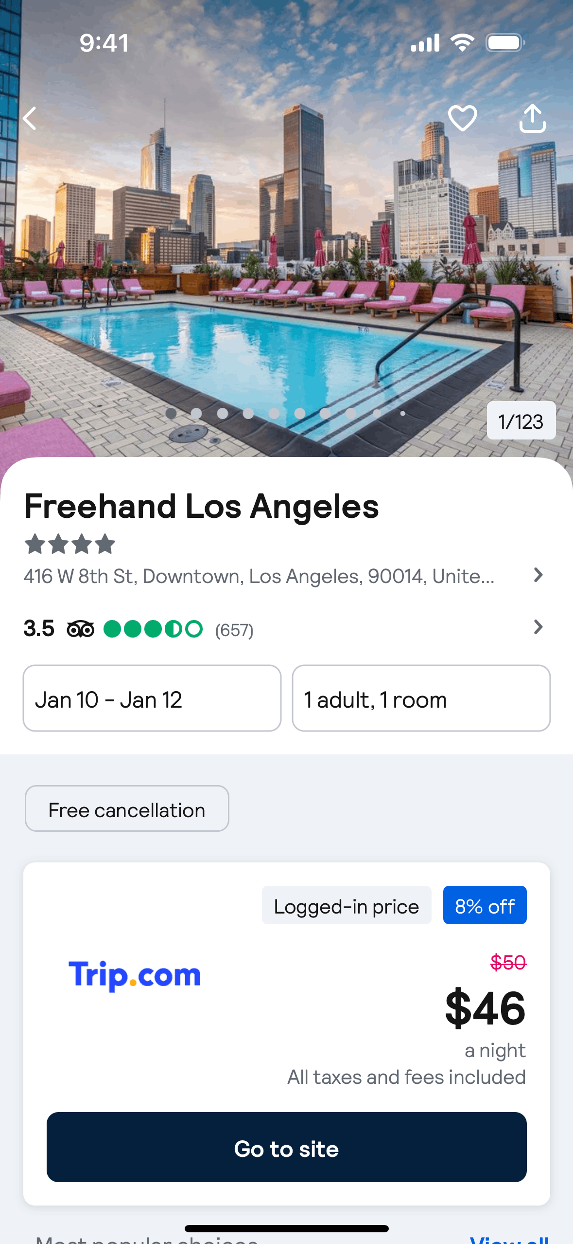 Skyscanner iOS Travel & Transportation interface screenshot 3