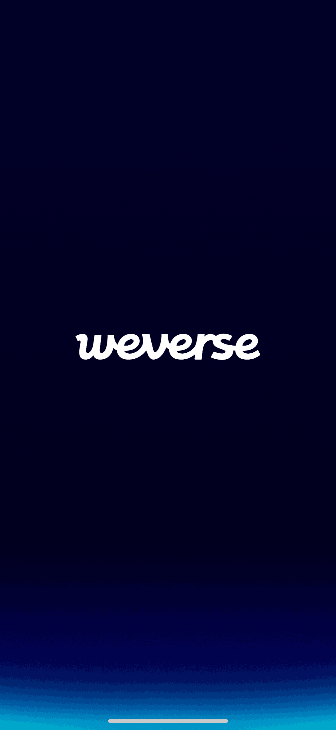 Weverse iOS Social Networking interface screenshot 1