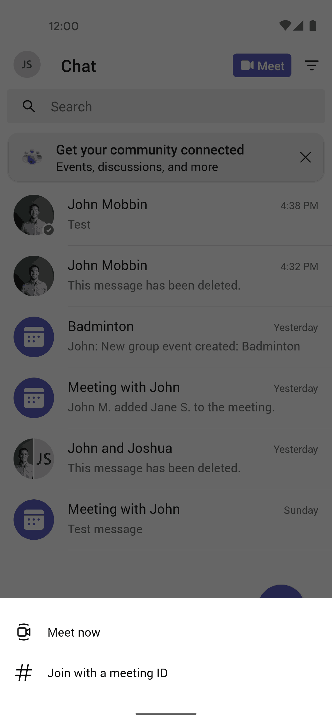 Microsoft Teams Android Business interface screenshot 24
