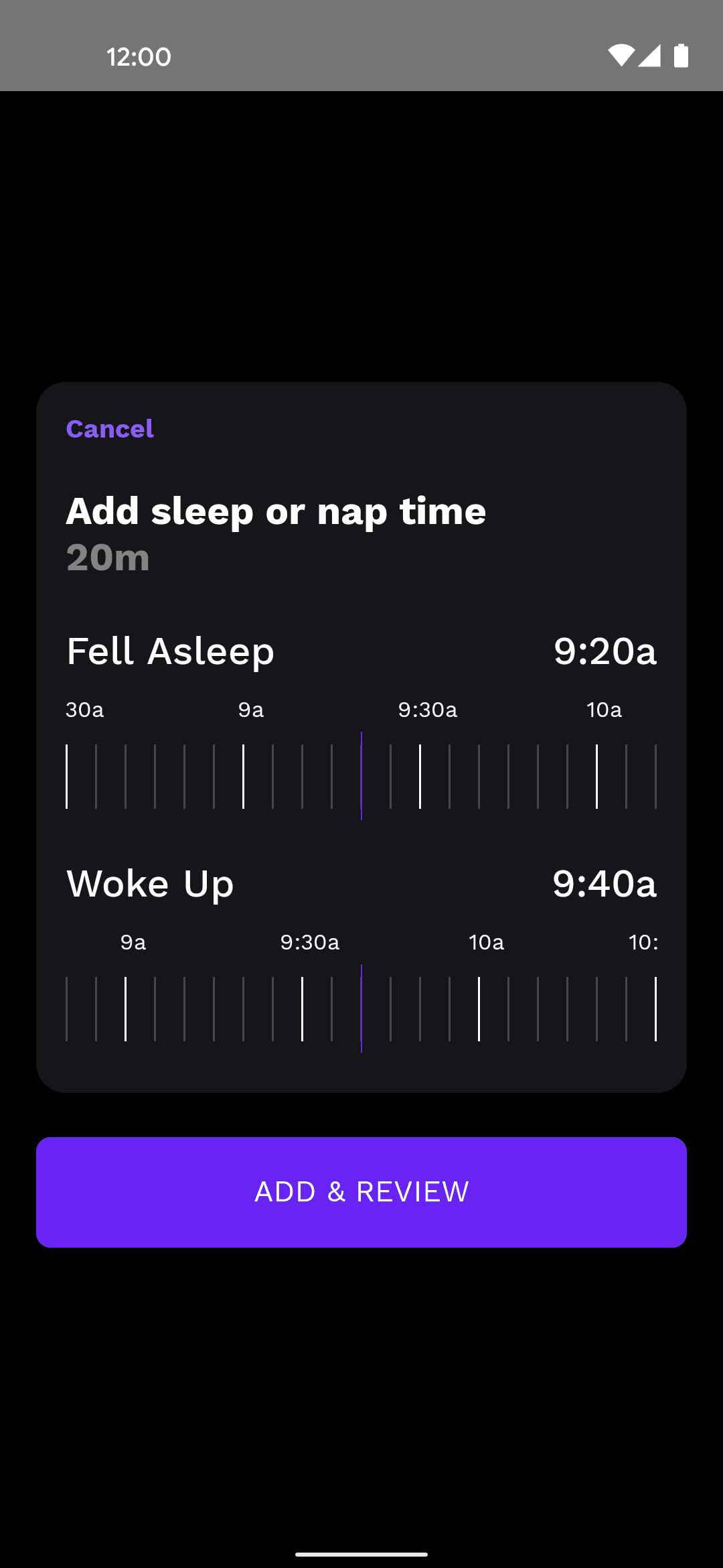 Rise Android Health & Fitness interface screenshot 19