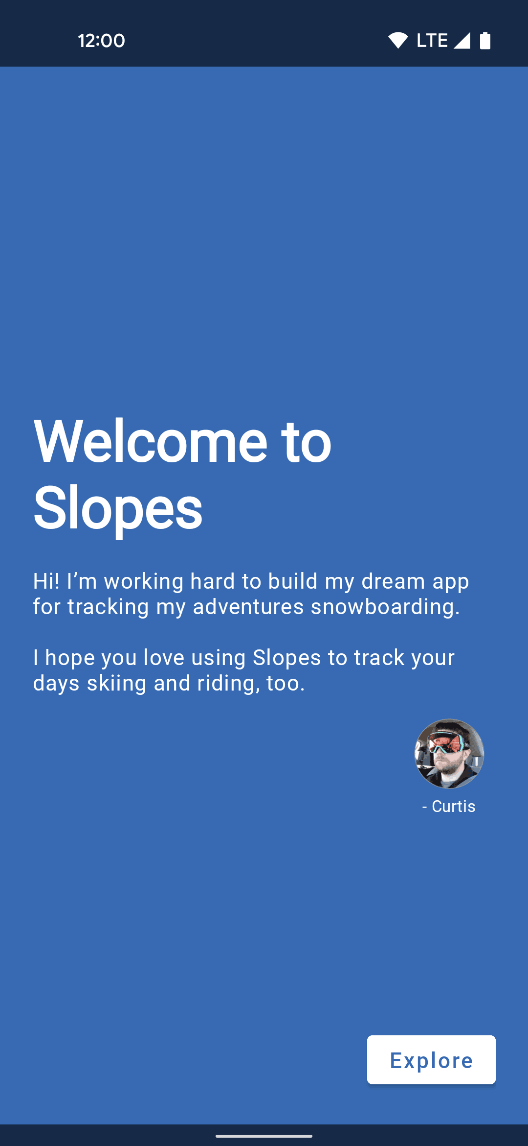 Slopes Android Sports interface screenshot 7