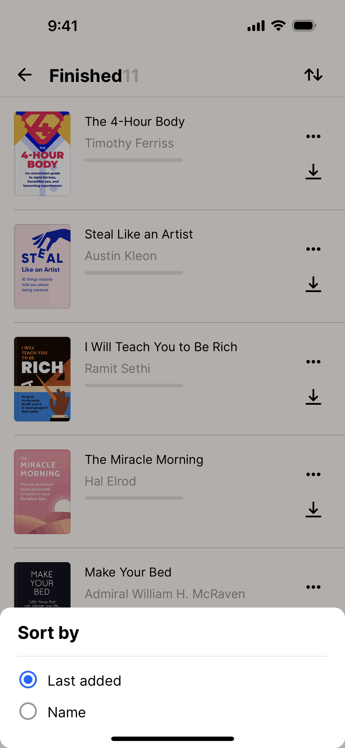 Headway iOS Education interface screenshot 16