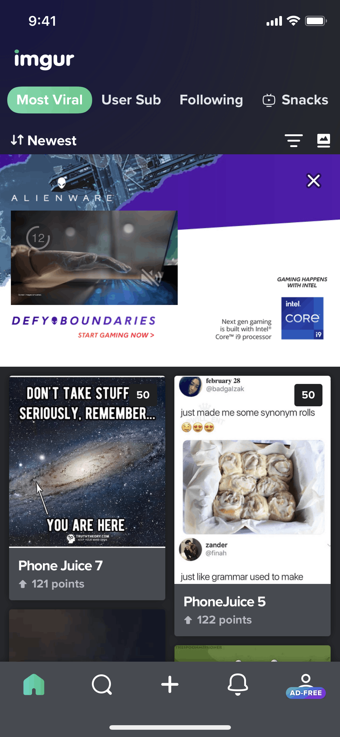 Imgur iOS Photo & Video interface screenshot 3