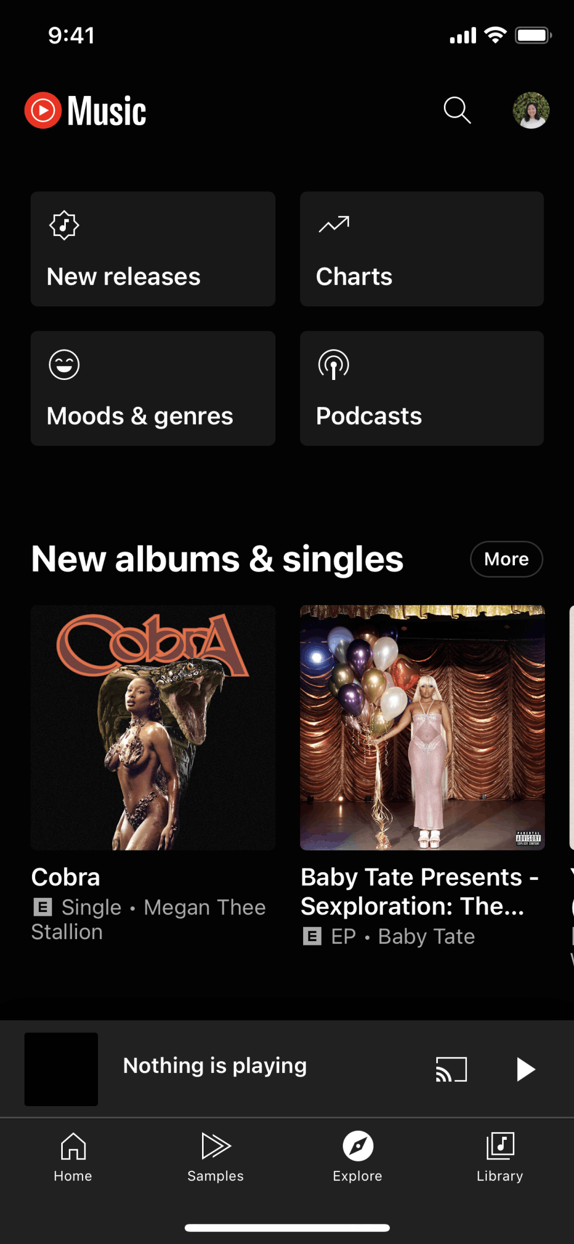 YouTube Music iOS Music & Audio interface screenshot 2