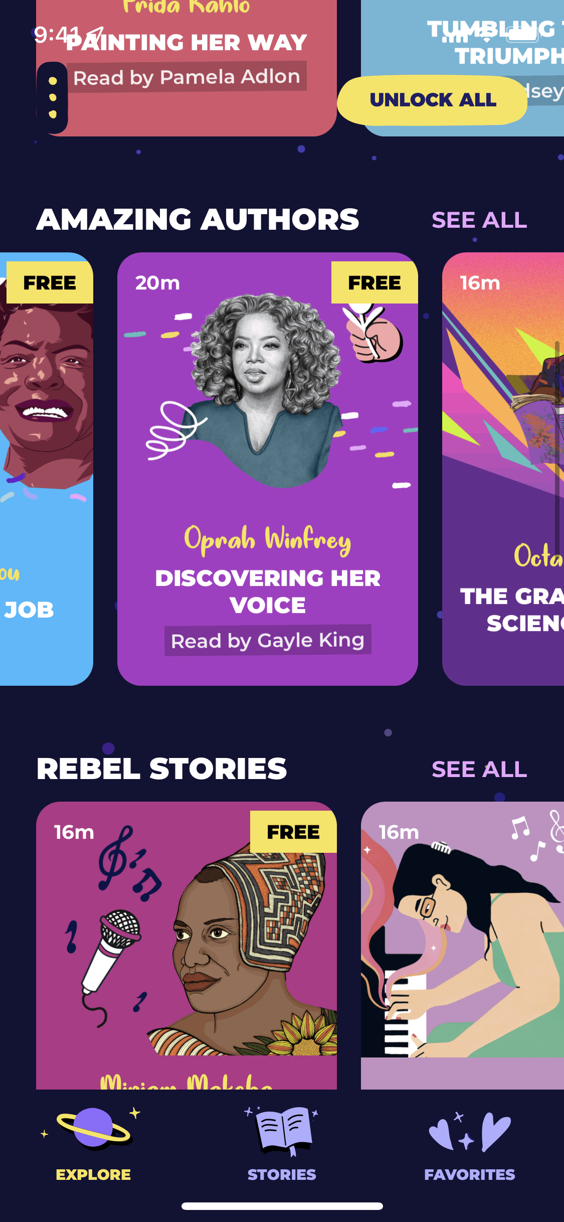Rebel Girls iOS Lifestyle interface screenshot 24