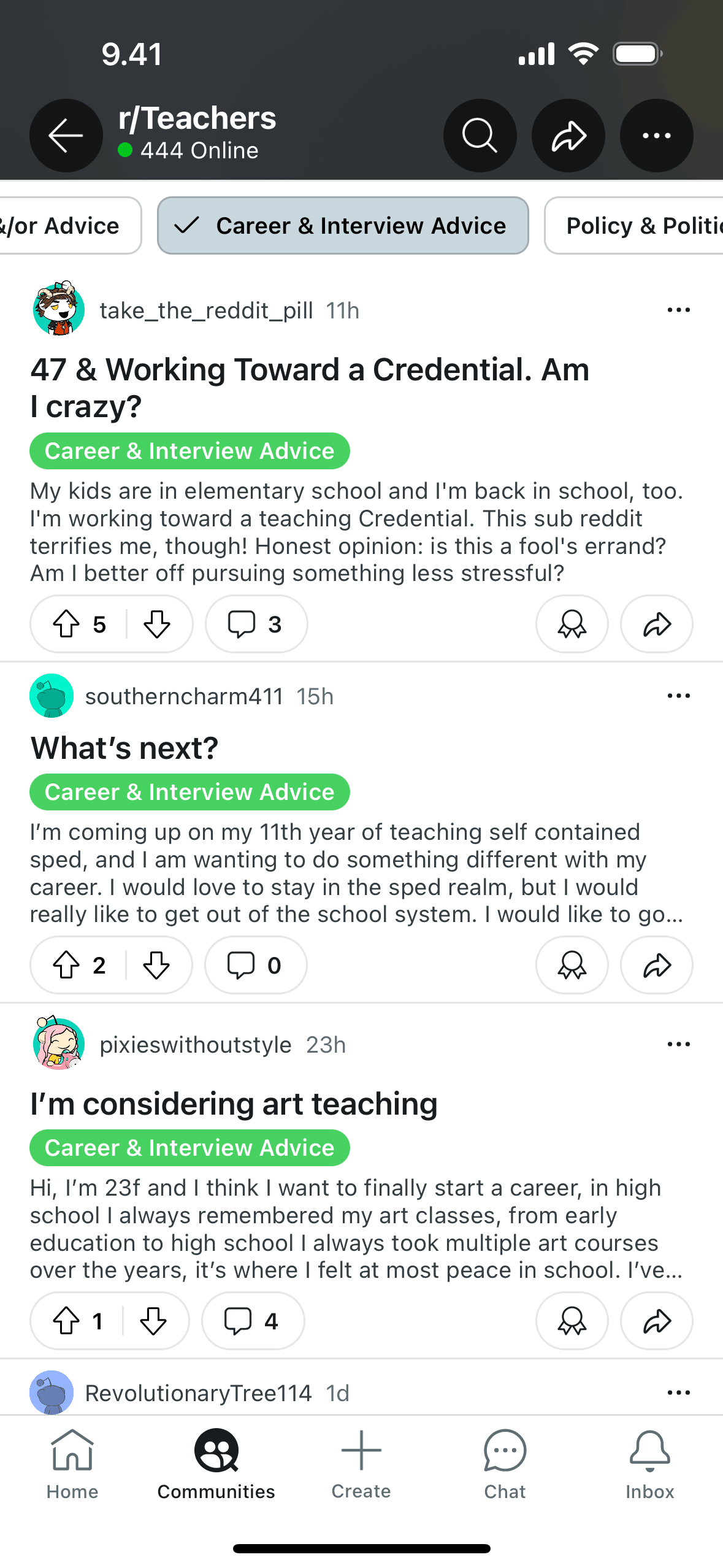 Reddit iOS Social Networking interface screenshot 23