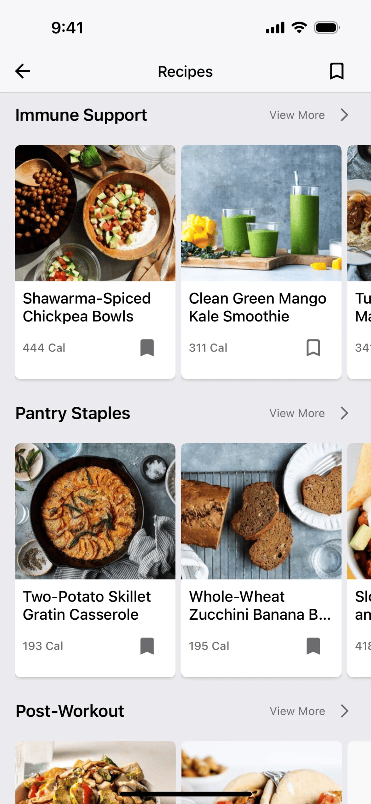 Saving recipes on MyFitnessPal (ios) screen 2
