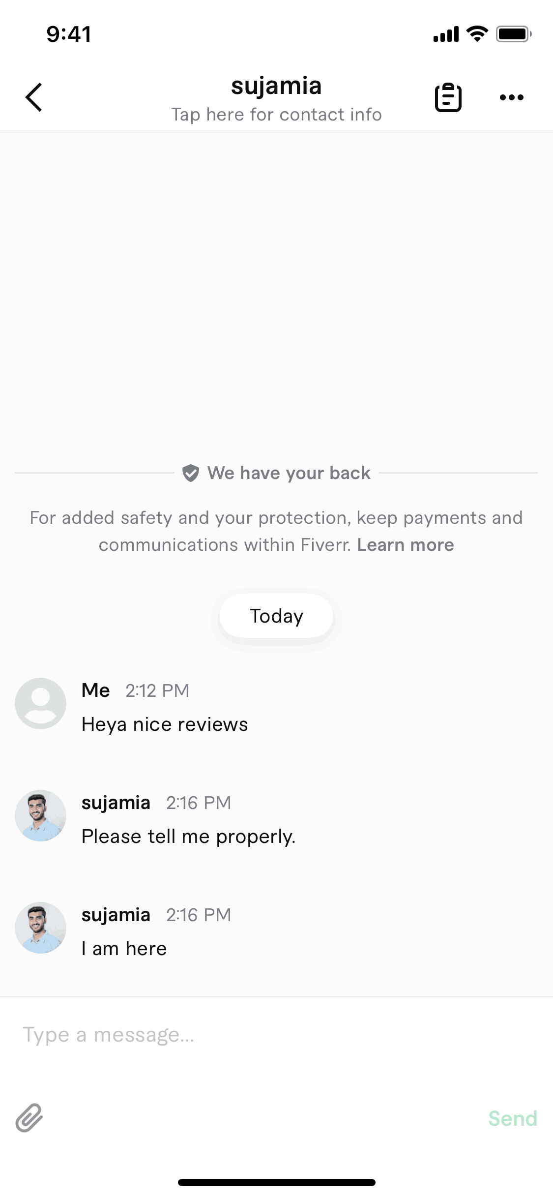Fiverr iOS Business interface screenshot 17