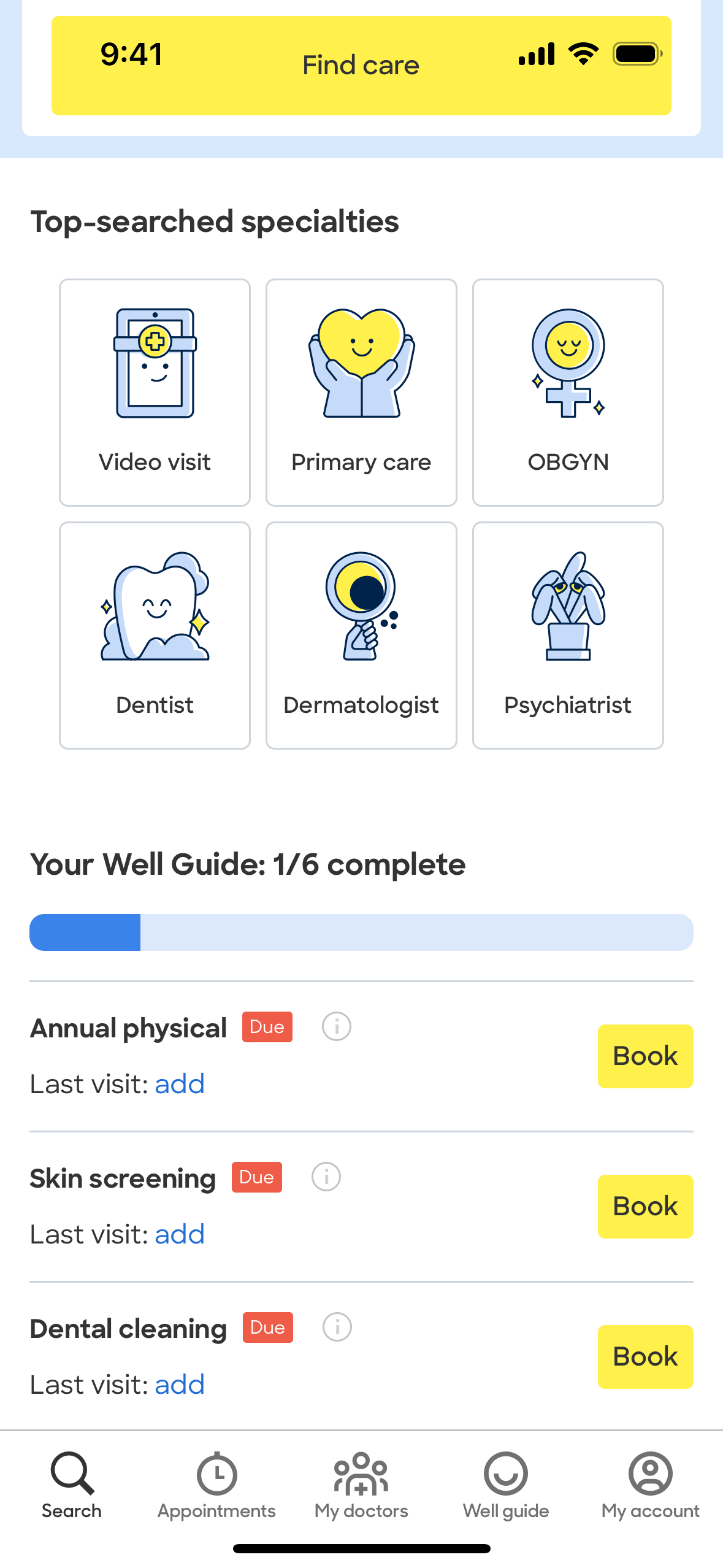 Zocdoc iOS Medical interface screenshot 23