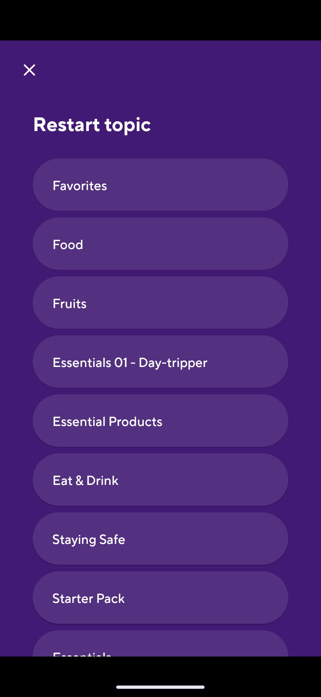 Drops Android Education interface screenshot 13