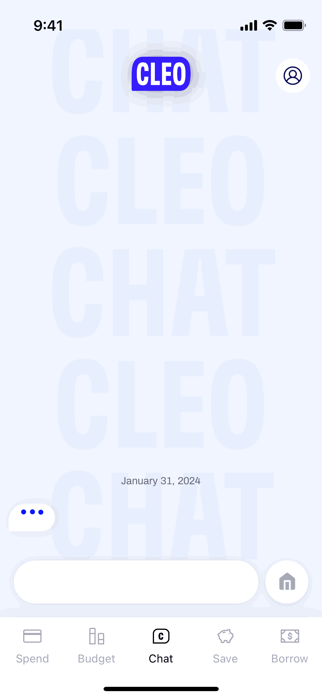 Cleo iOS Finance interface screenshot 21
