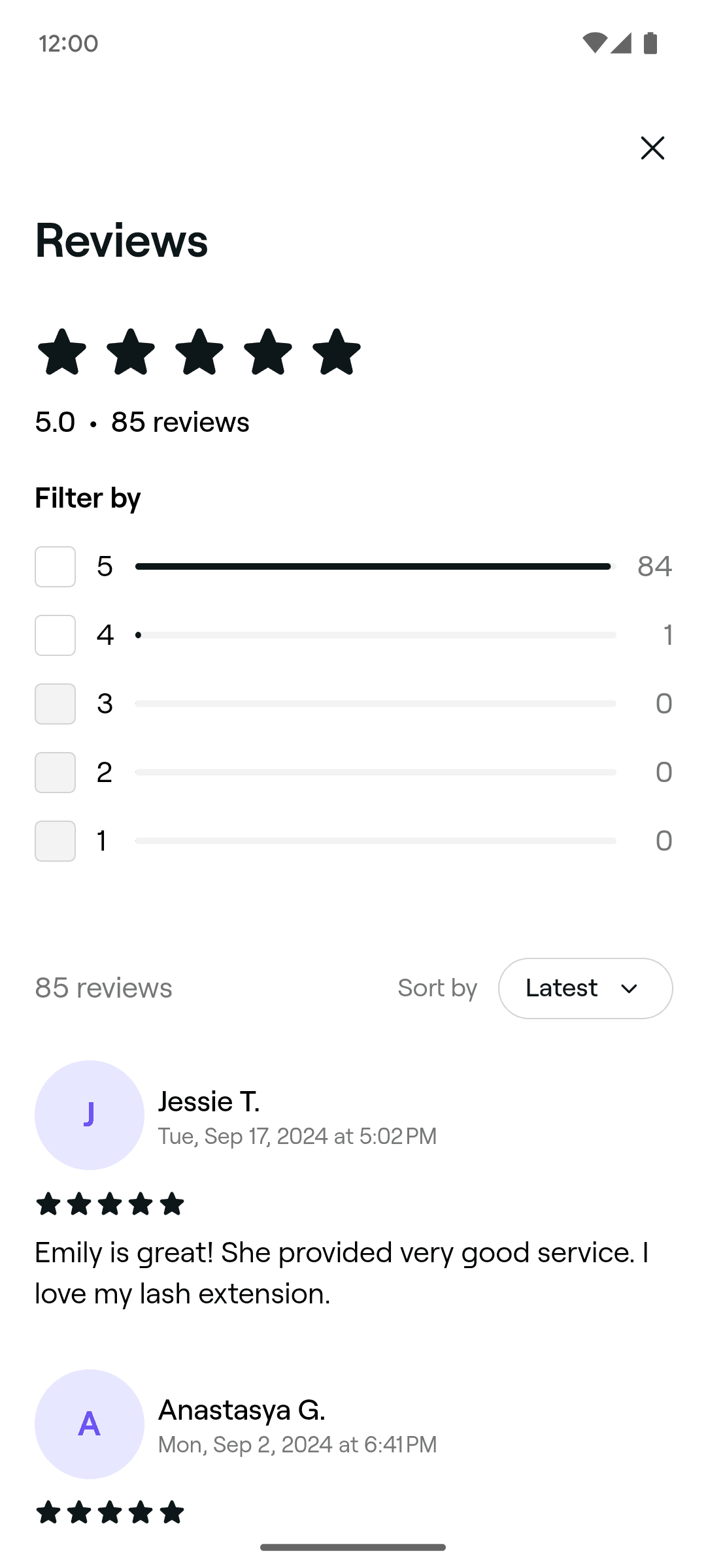 Fresha Android Lifestyle interface screenshot 16