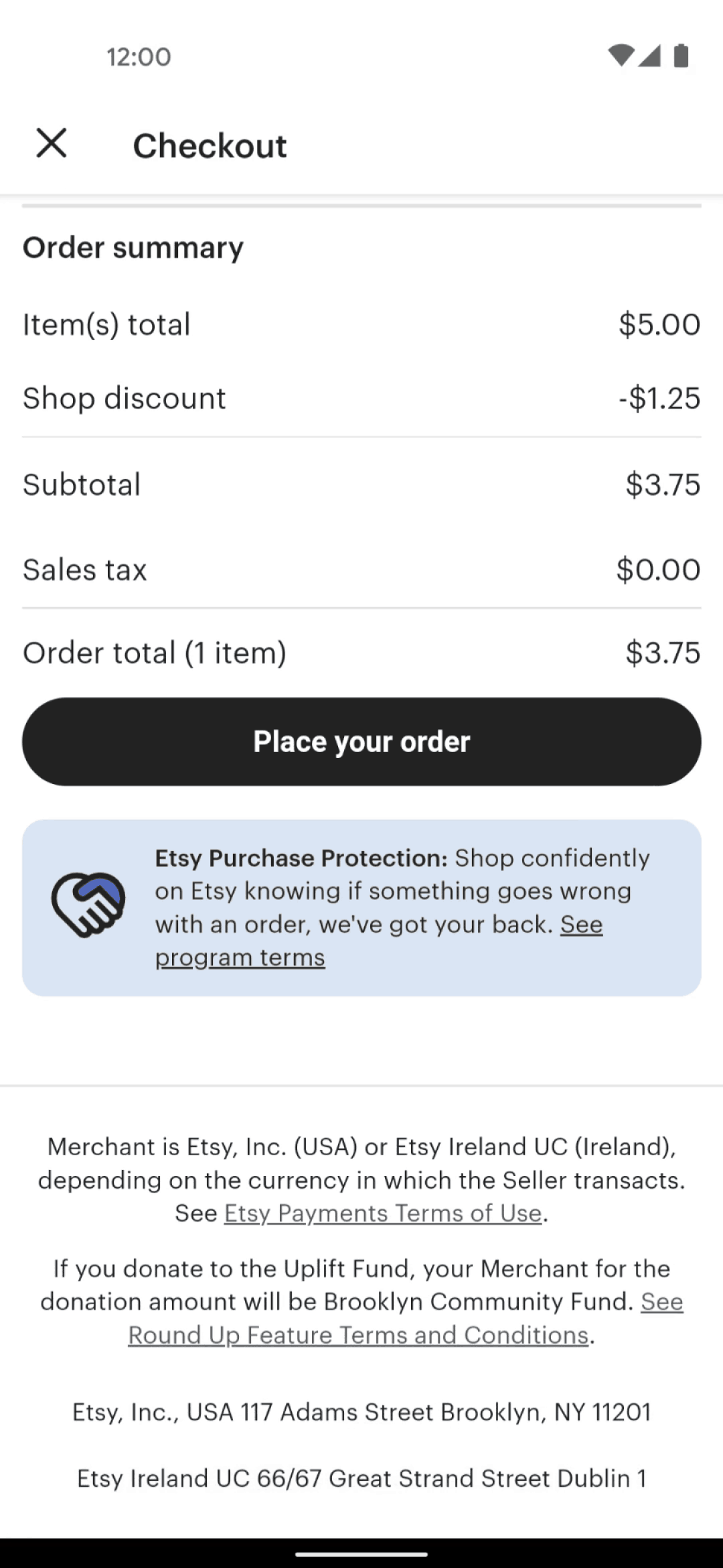 Etsy Android Shopping interface screenshot 19