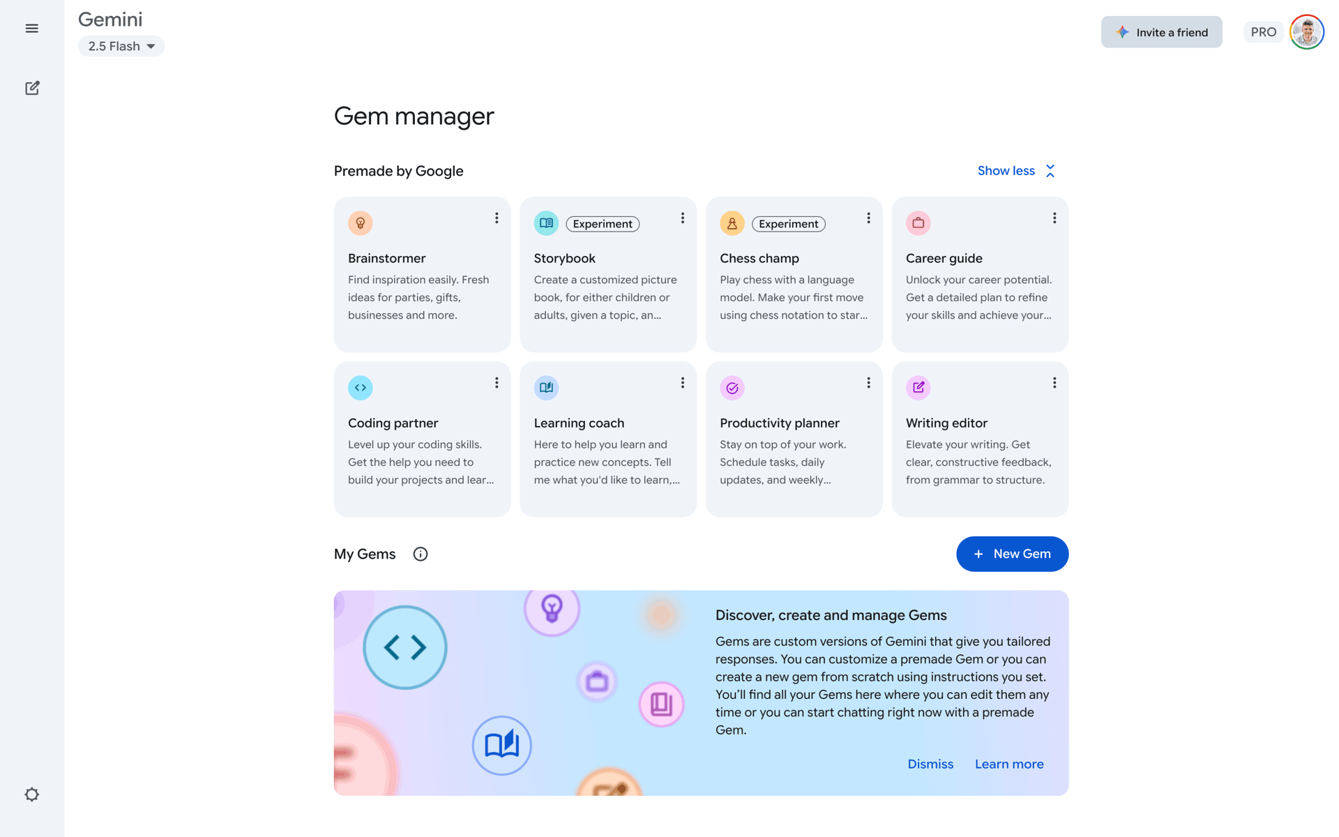 Google Gemini Web AI interface screenshot 2