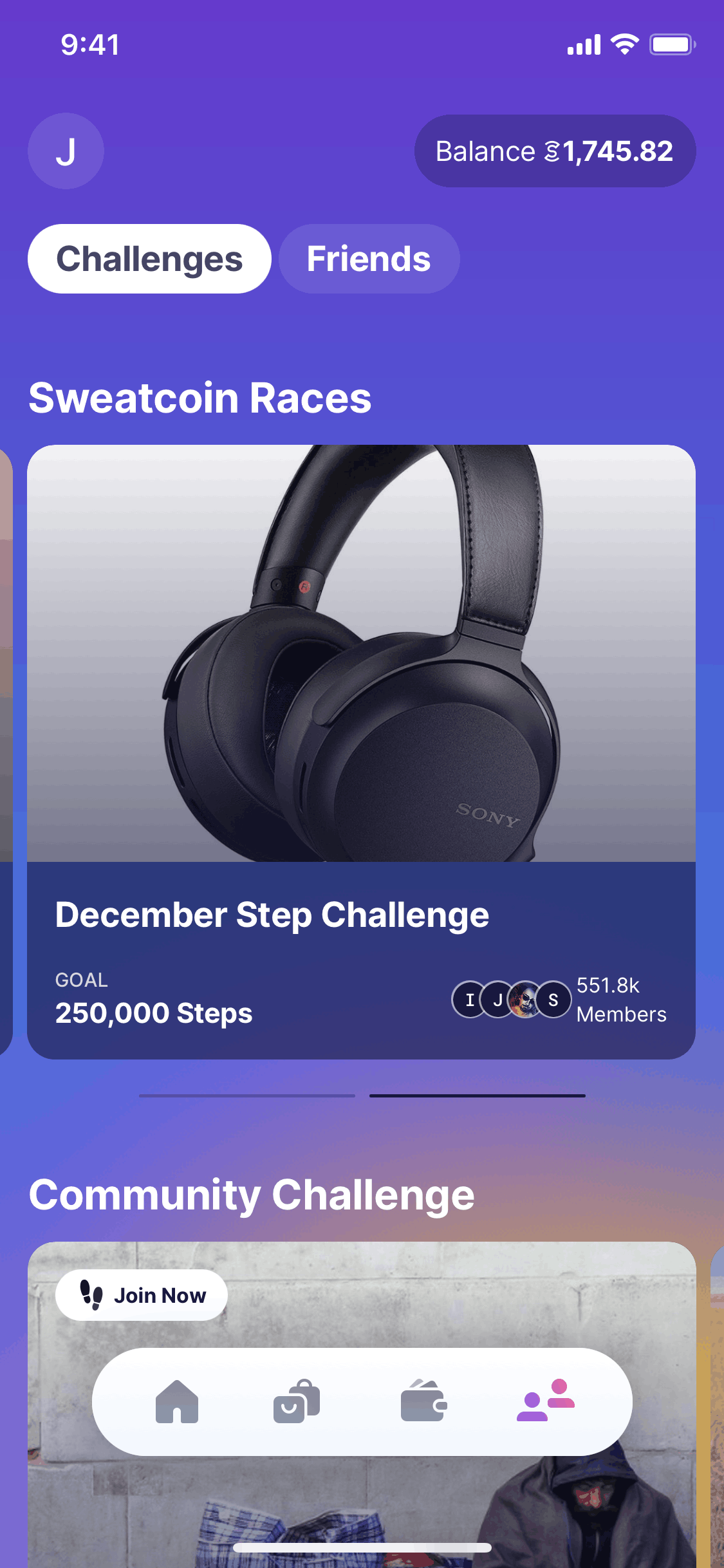 Sweatcoin iOS Health & Fitness interface screenshot 10