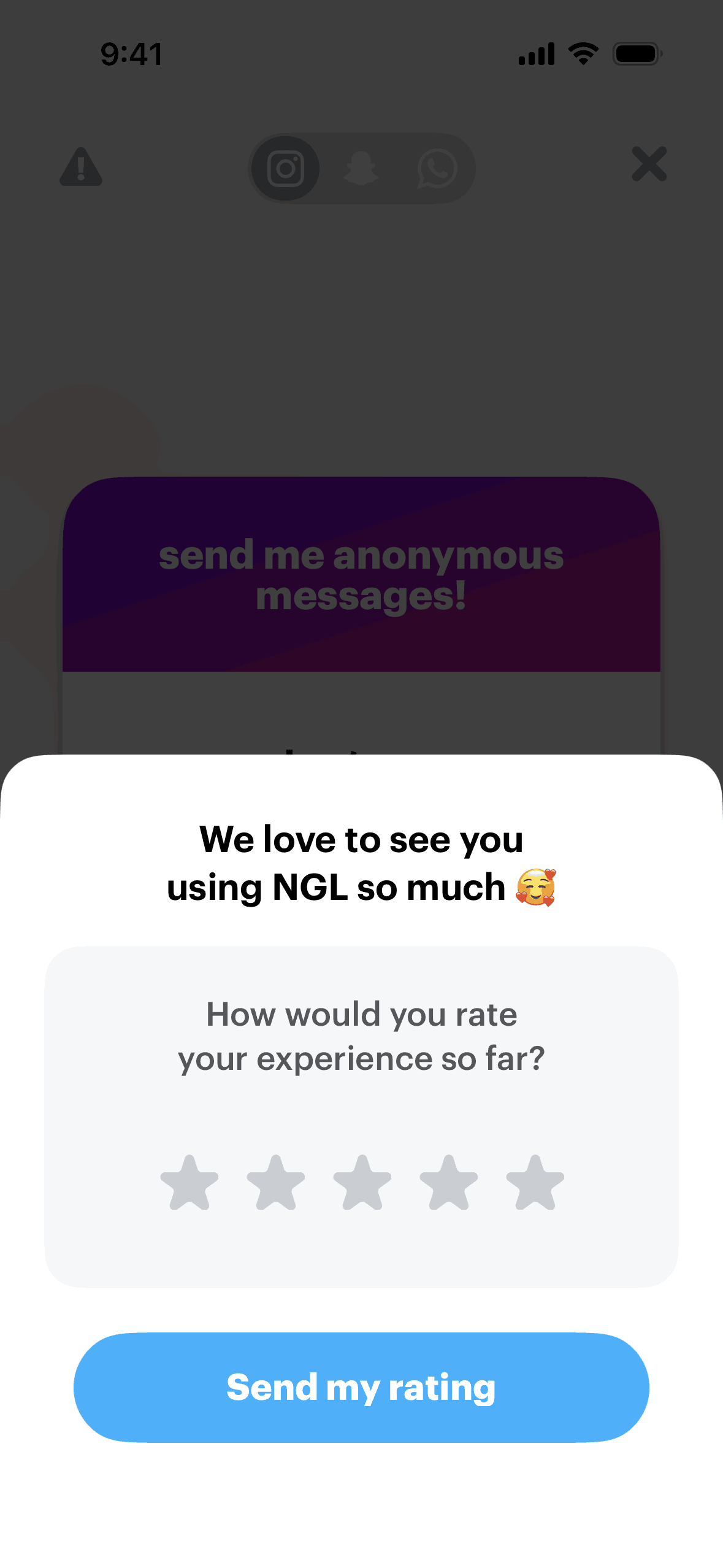 NGL iOS Lifestyle interface screenshot 22